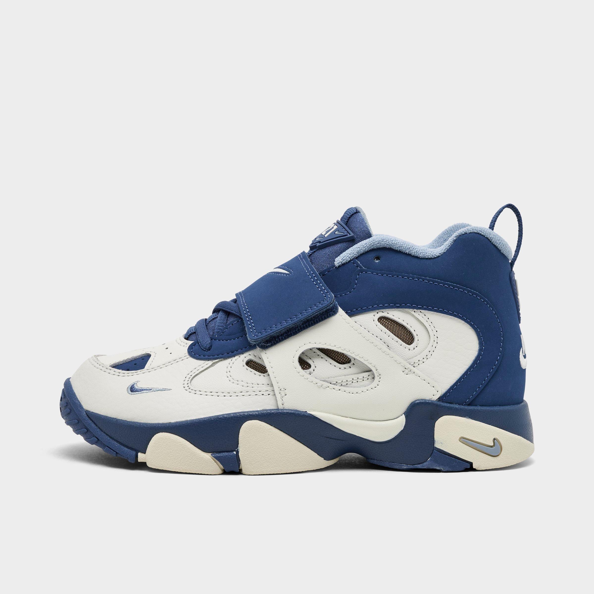Nike Little Kids Diamond Turf 2 Casual Shoes in Sail/Mystic Navy/Blue Grey Size: 11.0