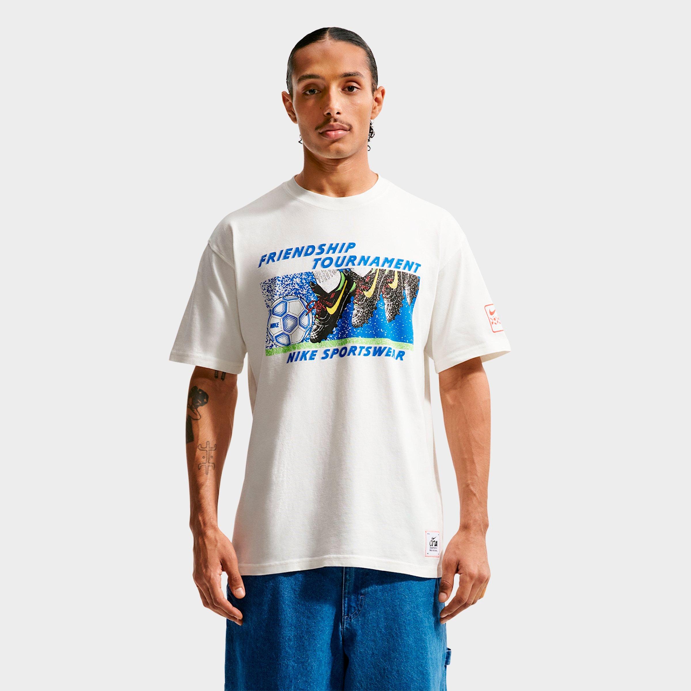 Nike Men's Sportswear DNA Friendship Tournament T-Shirt in Sail Size: 2XL