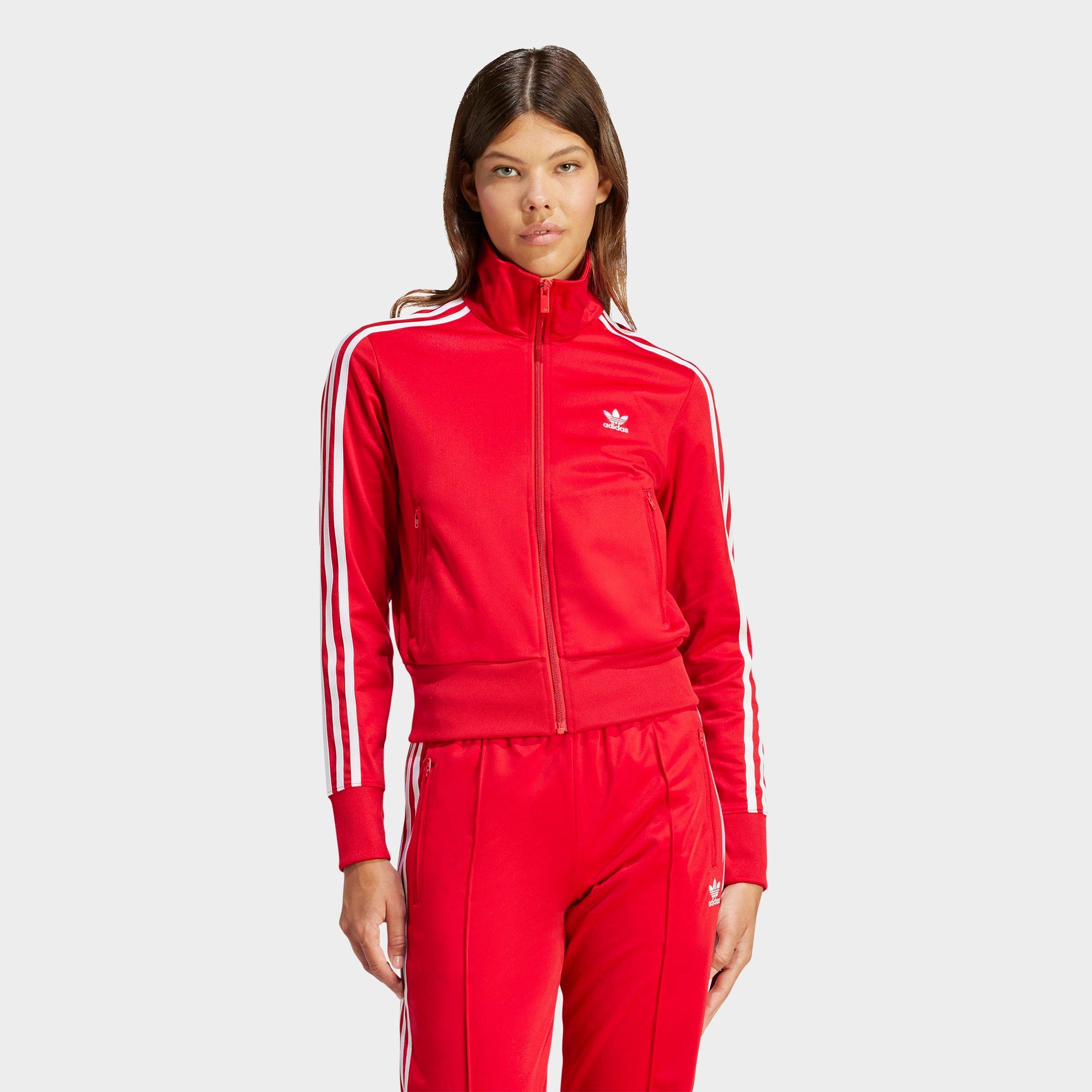 adidas Women's Originals adicolor Classic Firebird Track Top Jacket in Better Scarlet Size: XS