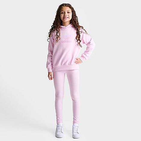 Girls' Little Kids' adidas Originals Repeat Trefoil Hoodie and Leggings Set
