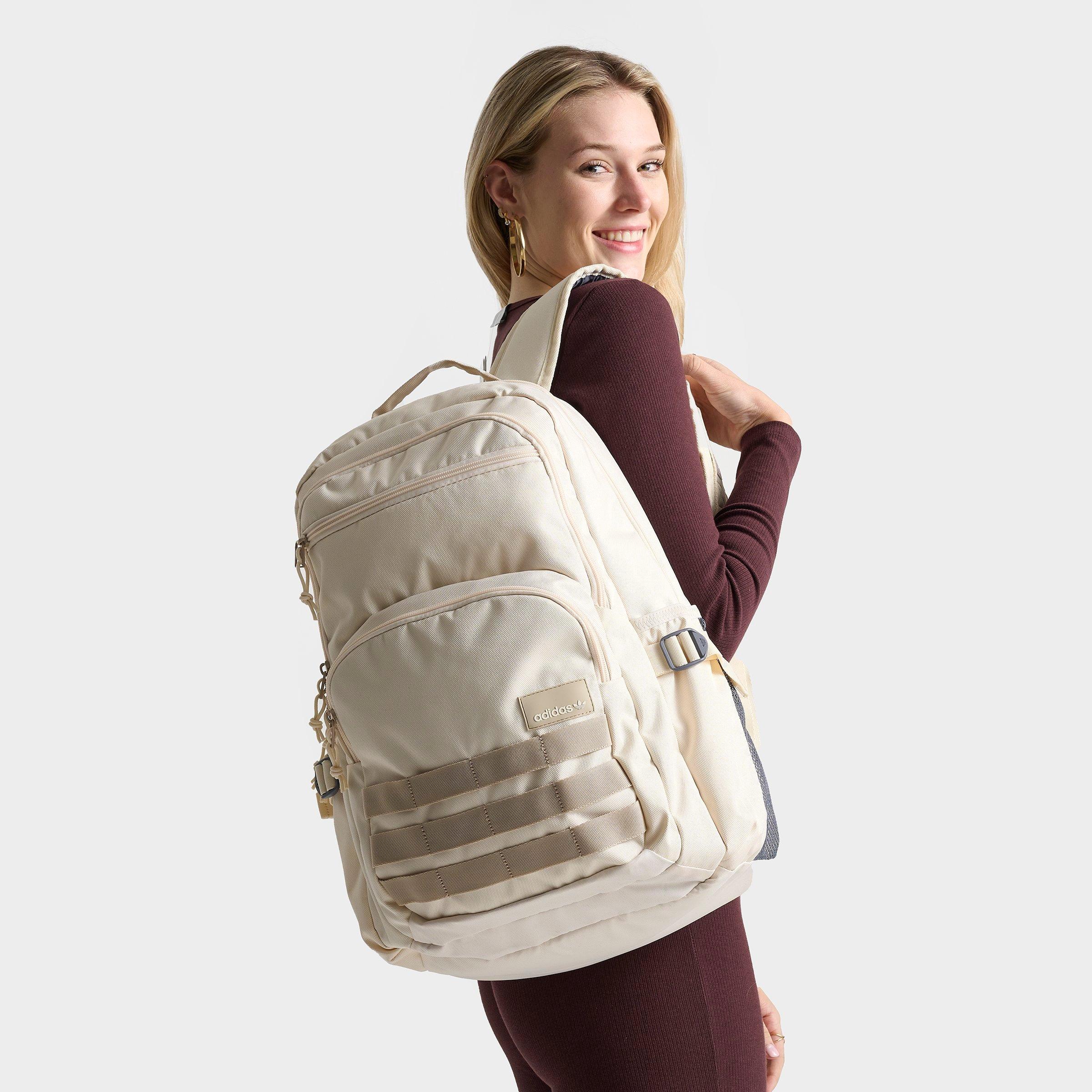 adidas Originals Daily Backpack (32L) in Wonder White/Wonder Beige Size: NOSIZE