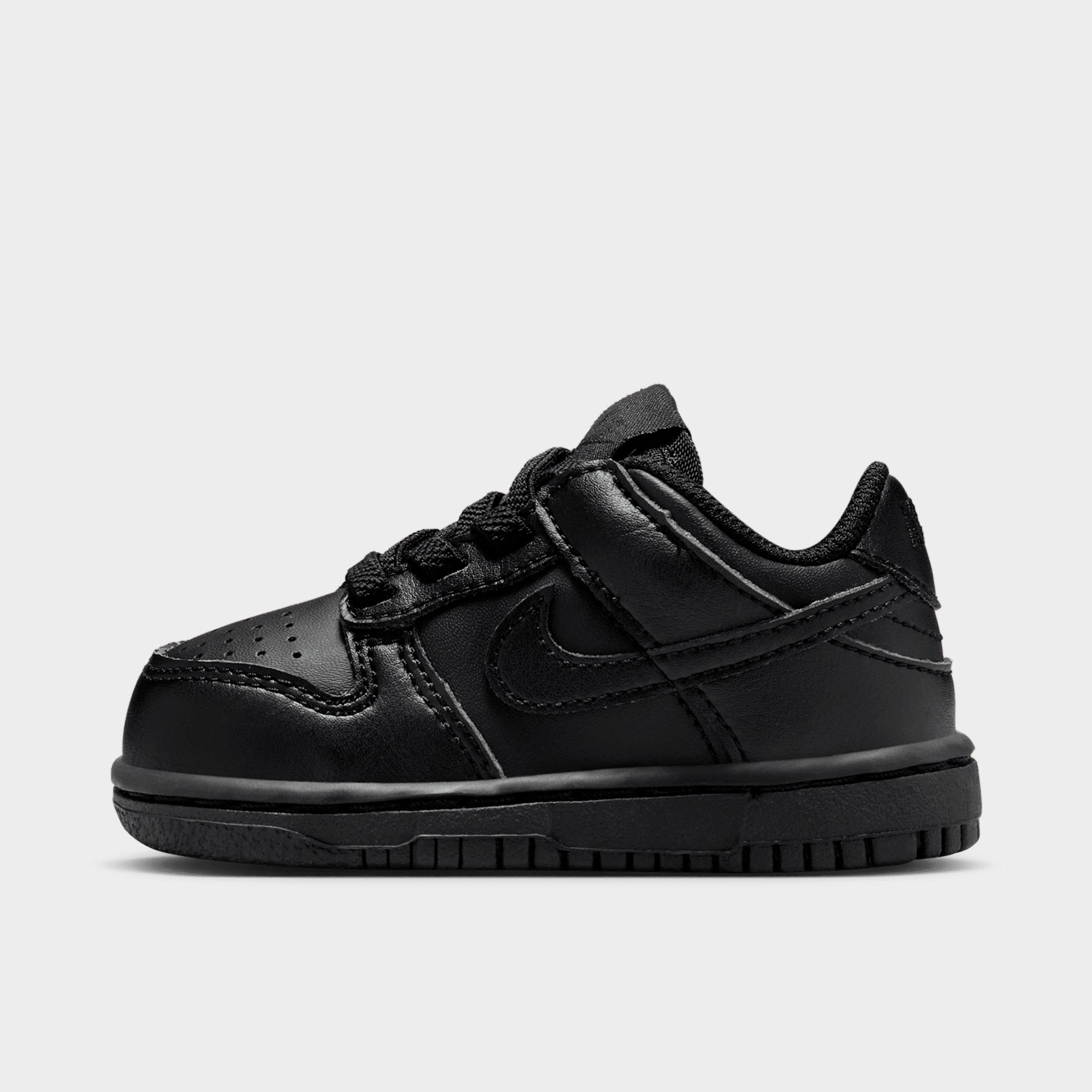 Nike Kids Toddler Dunk Low Casual Shoes in Black Size: 5.0