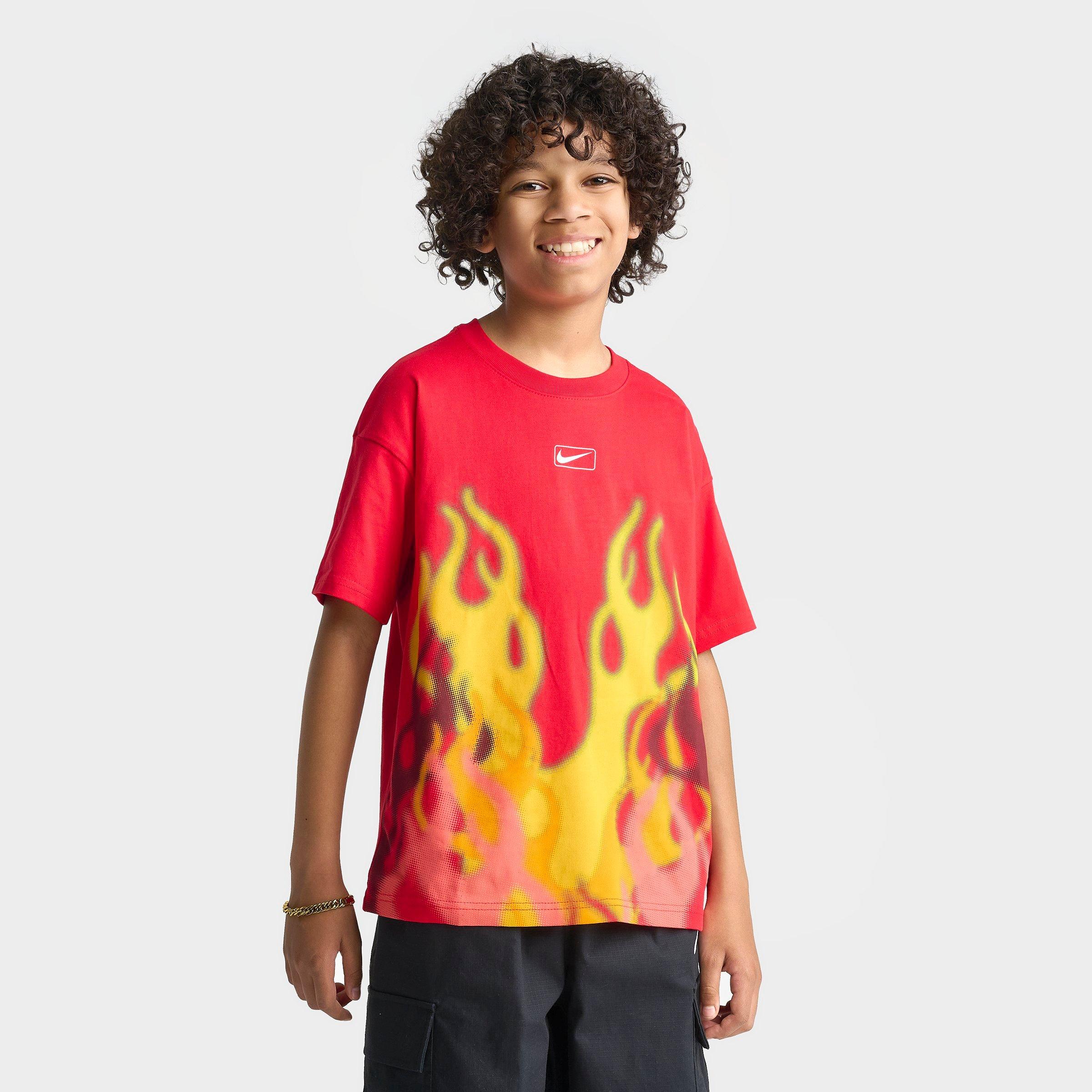 Nike Boys Big Kids Sportswear M90 Flame T-Shirt