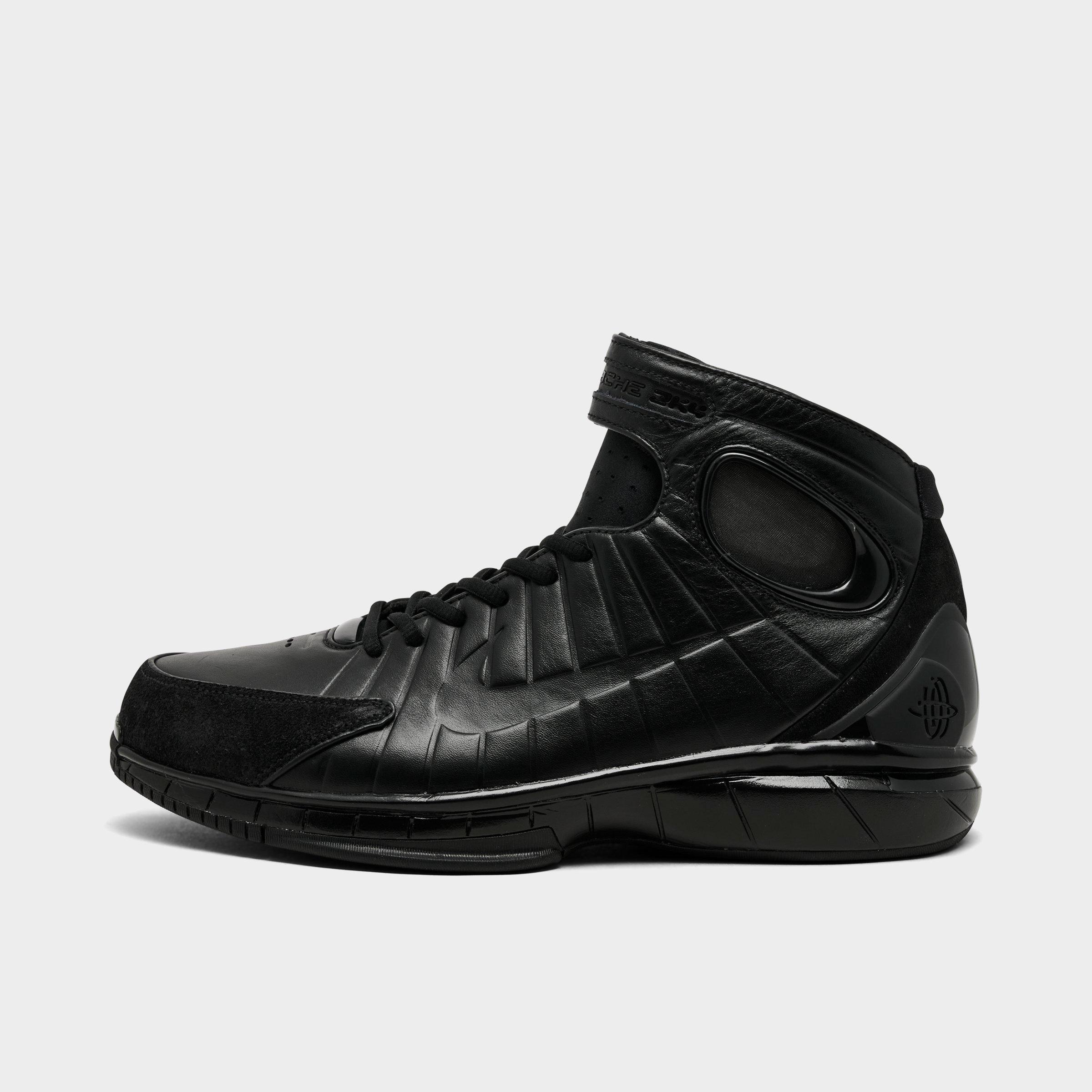 Nike Men's Air Zoom Huarache 2K4 OT Basketball Shoes in Black Size: 8.0