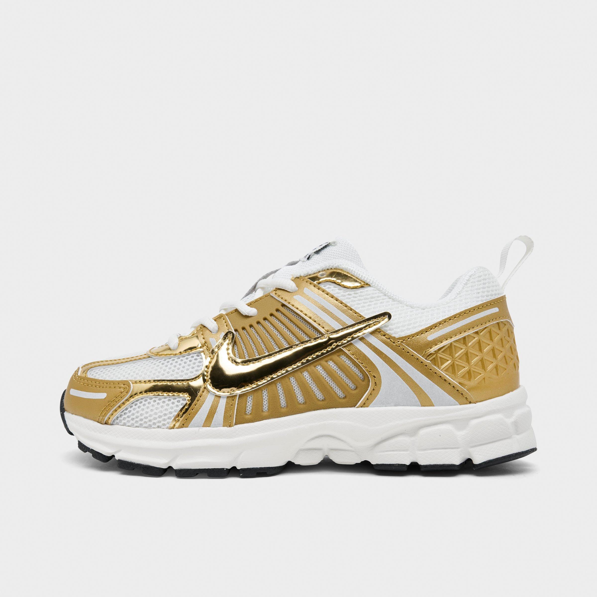 Nike Little Kids Vomero 5 Casual Shoes in Sail/Metallic Gold/Anthracite Size: 12.0