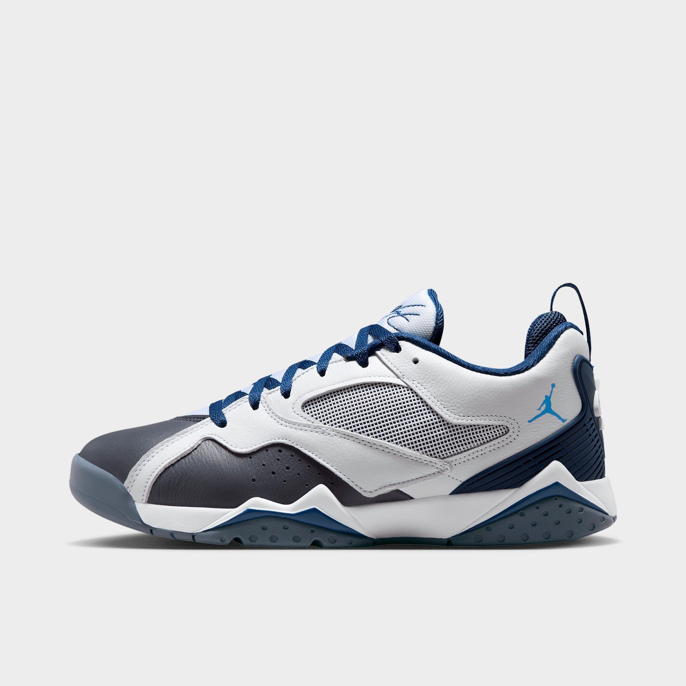 Jordan Men's Air MVP 92 Casual Shoes in White/Navy/University Blue Size: 14.0