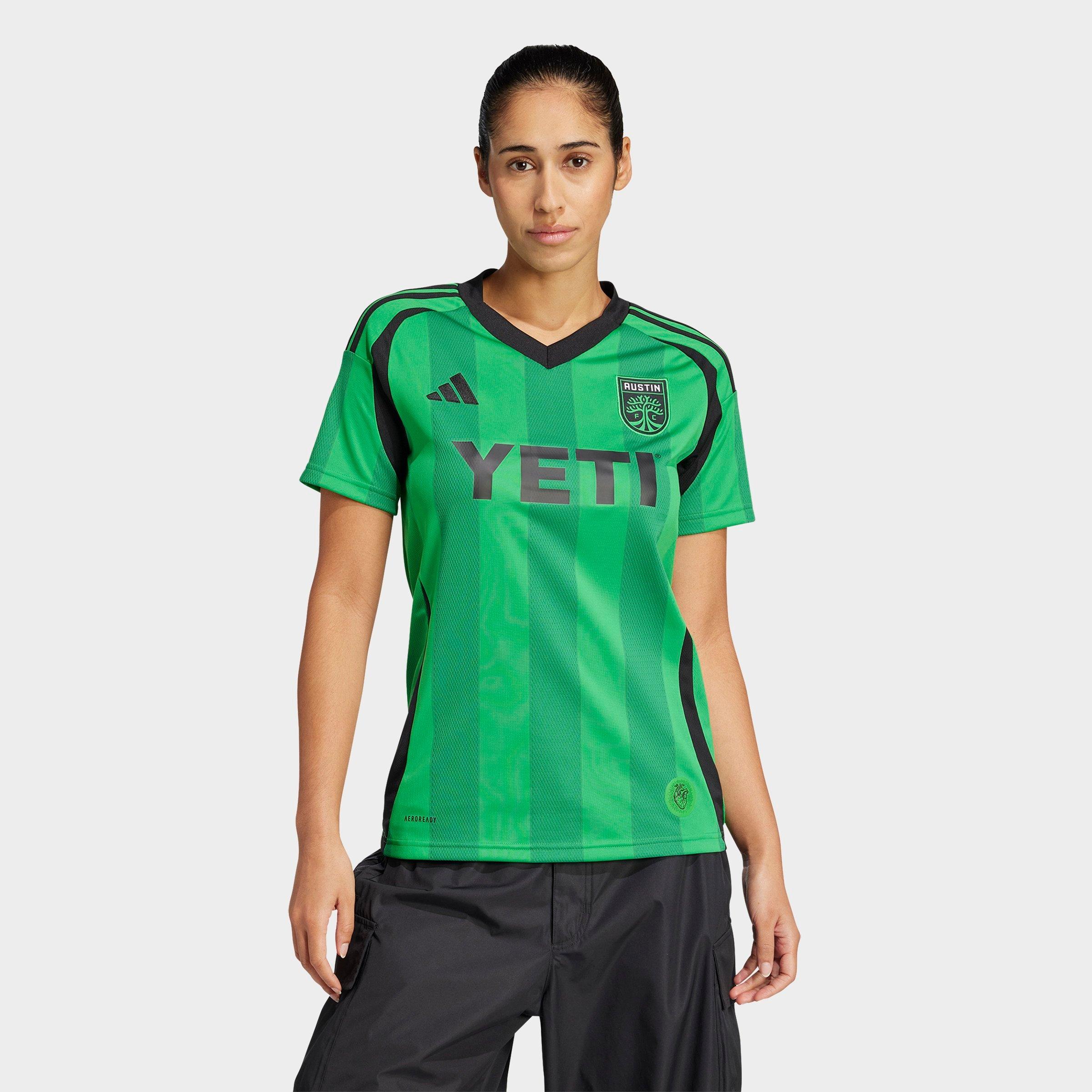 adidas Women's Austin FC 24/25 Home Jersey in Real Green Size: Small