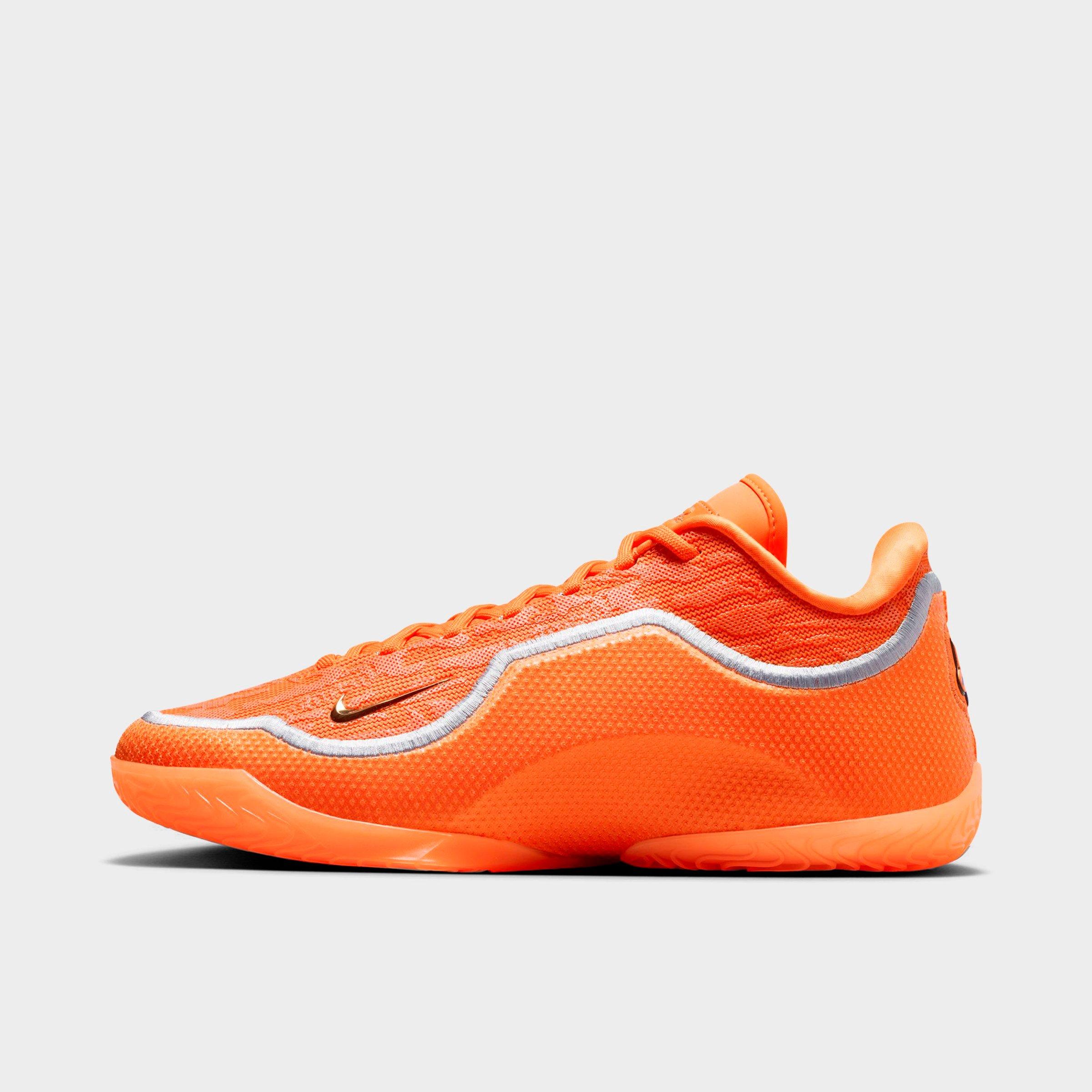 Nike Mens LeBron 23 Basketball Shoes in Safety Orange/Wolf Grey/Metallic Gold Size: 9.0