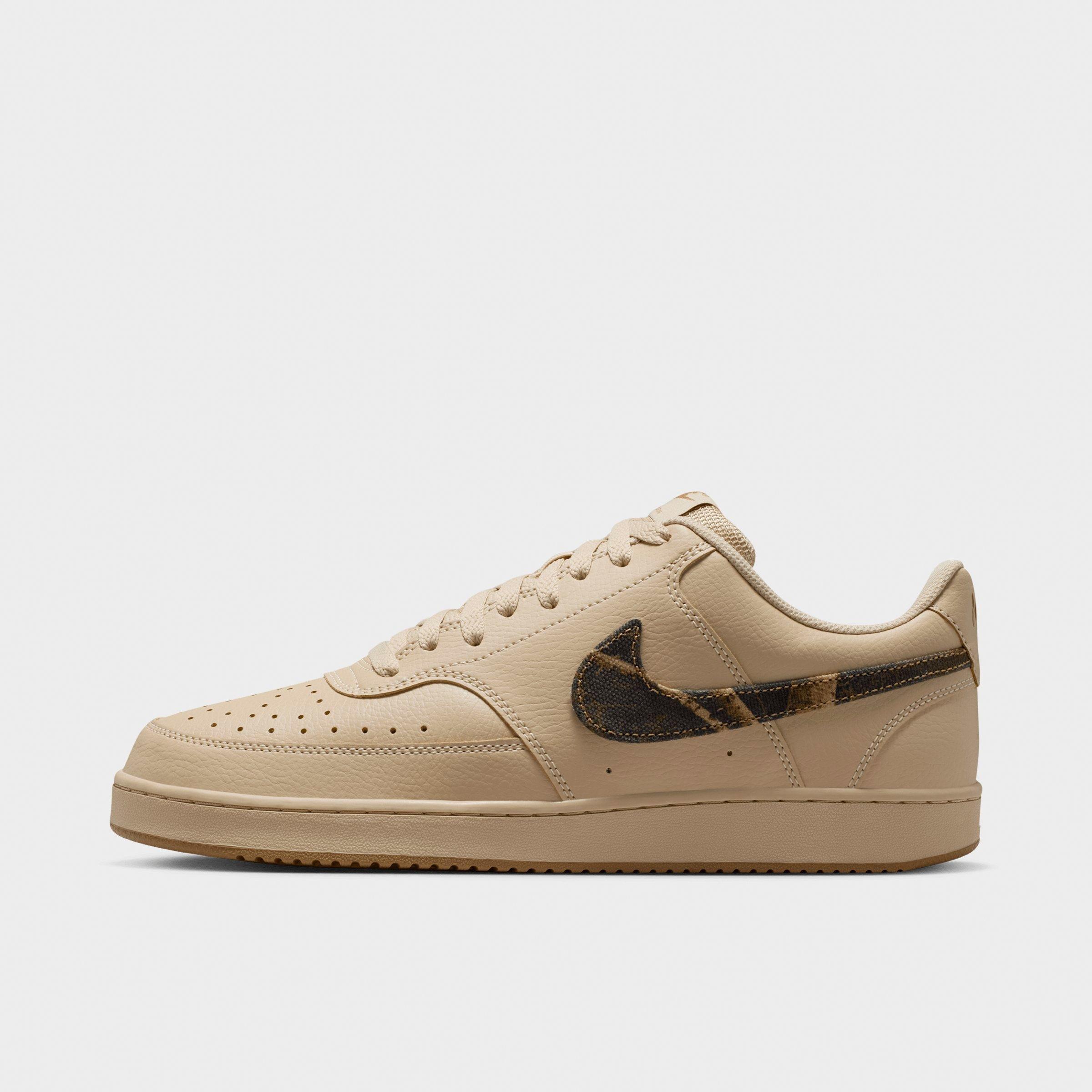 Nike Men's Court Vision Low SE Casual Shoes in Rattan/Rocky Tan/Mink Brown Size: 8.0