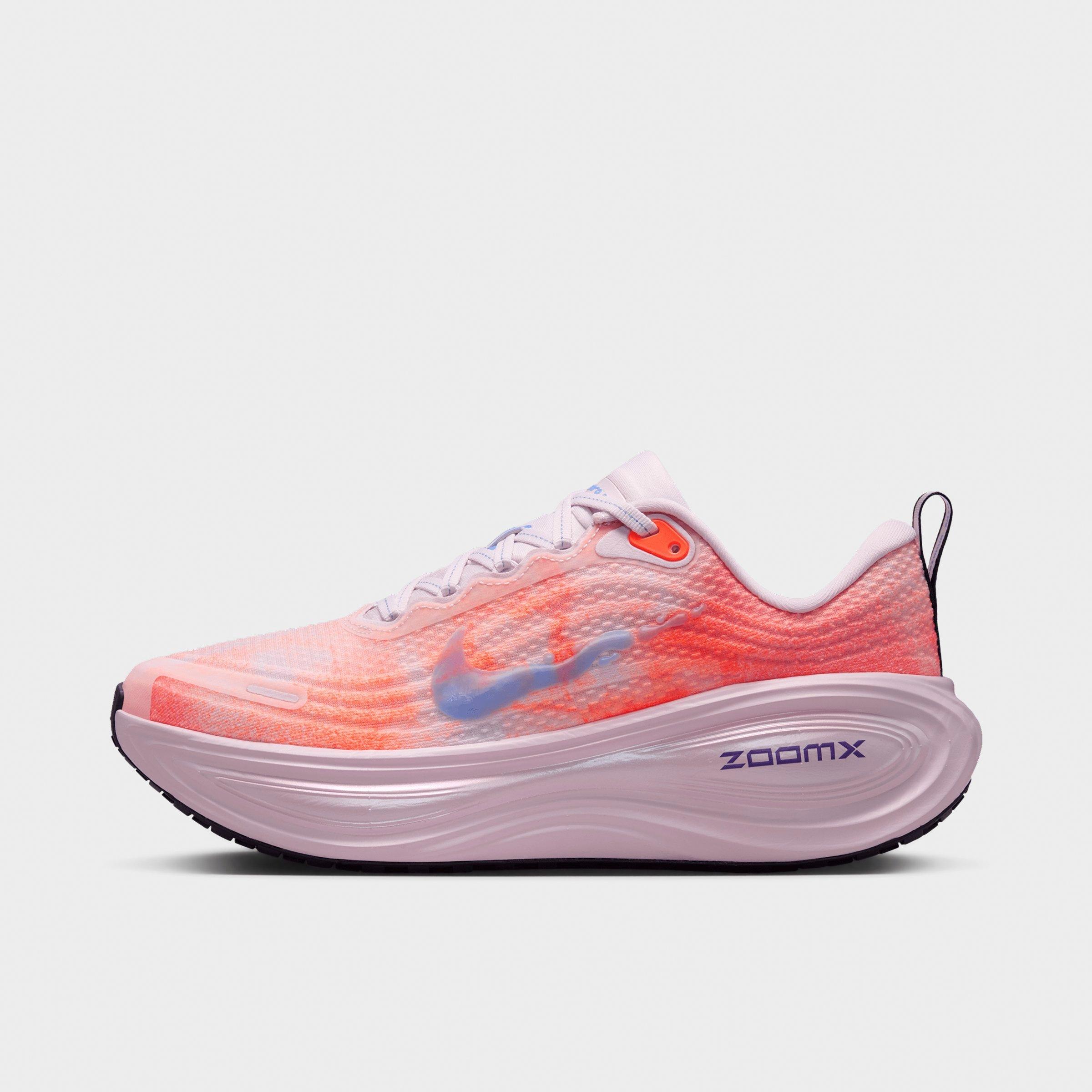 Nike Women's Vomero Plus Running Shoes in Bleached Lilac/Hyper Crimson/Sunset Haze Size: 7.5