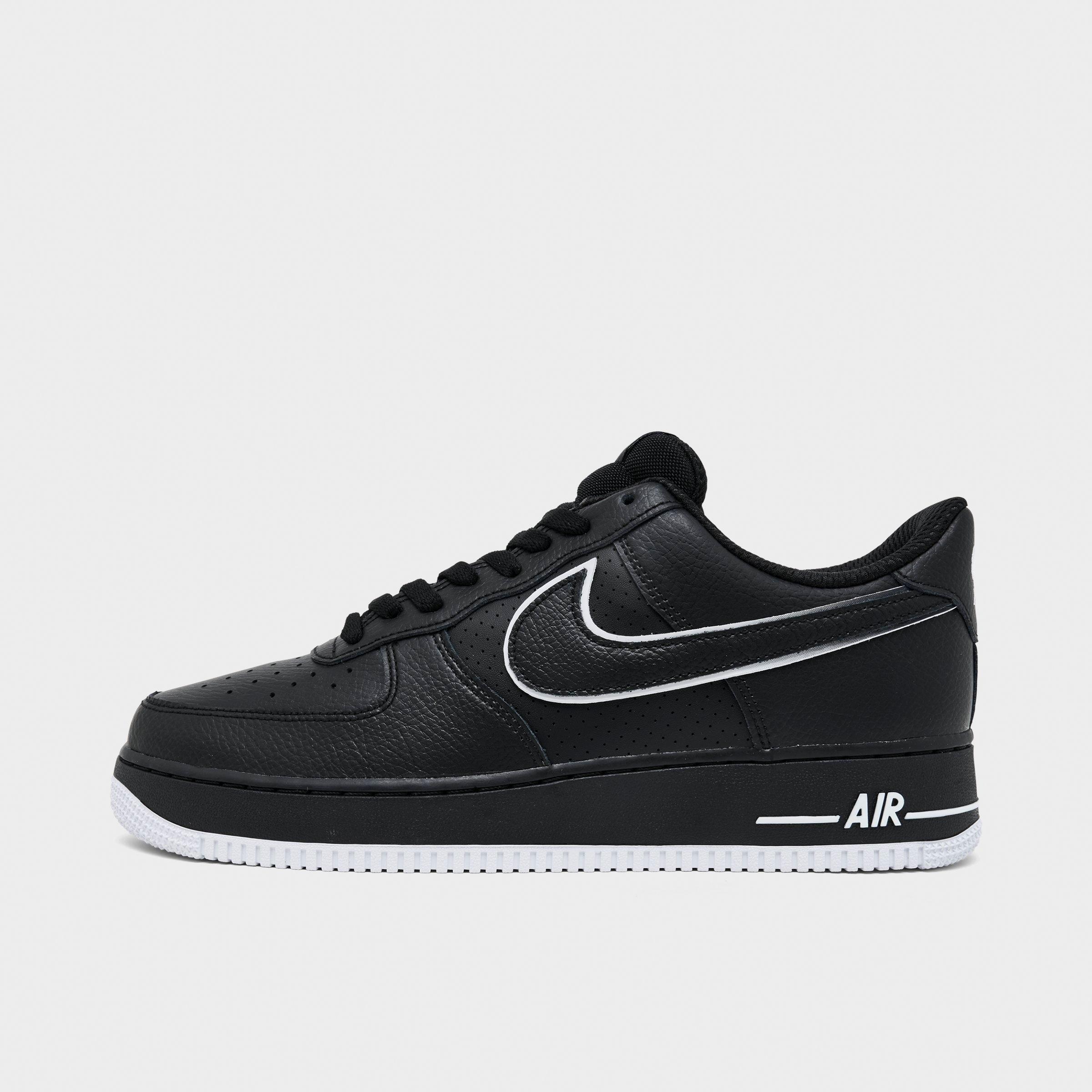 Nike Men's Air Force 1 '07 LV8 Casual Shoes in Black/White Size: 8.0