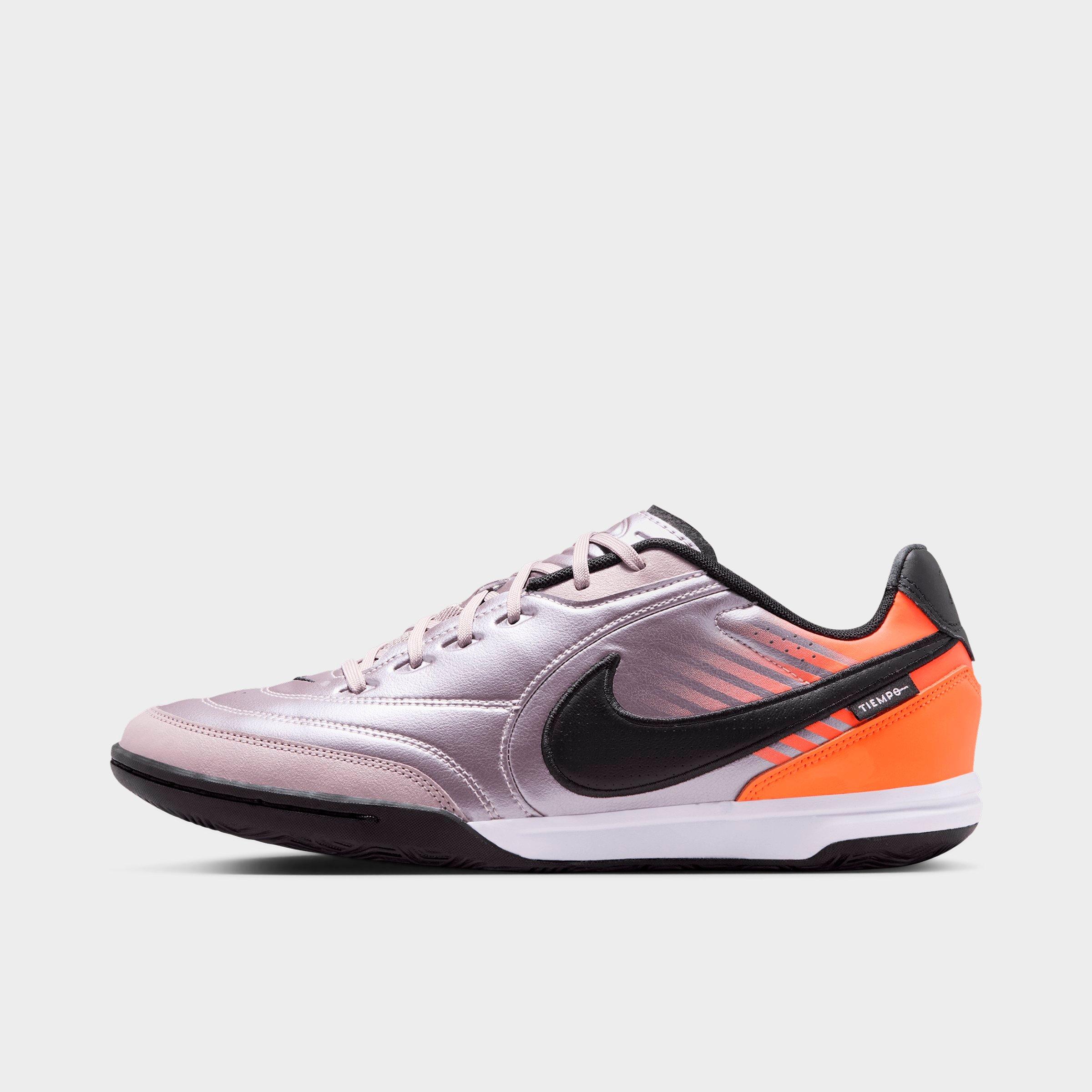 Nike Men's Tiempo Streetgato Casual Shoes in Bleached Lilac/Total Orange/Black Size: 11.0
