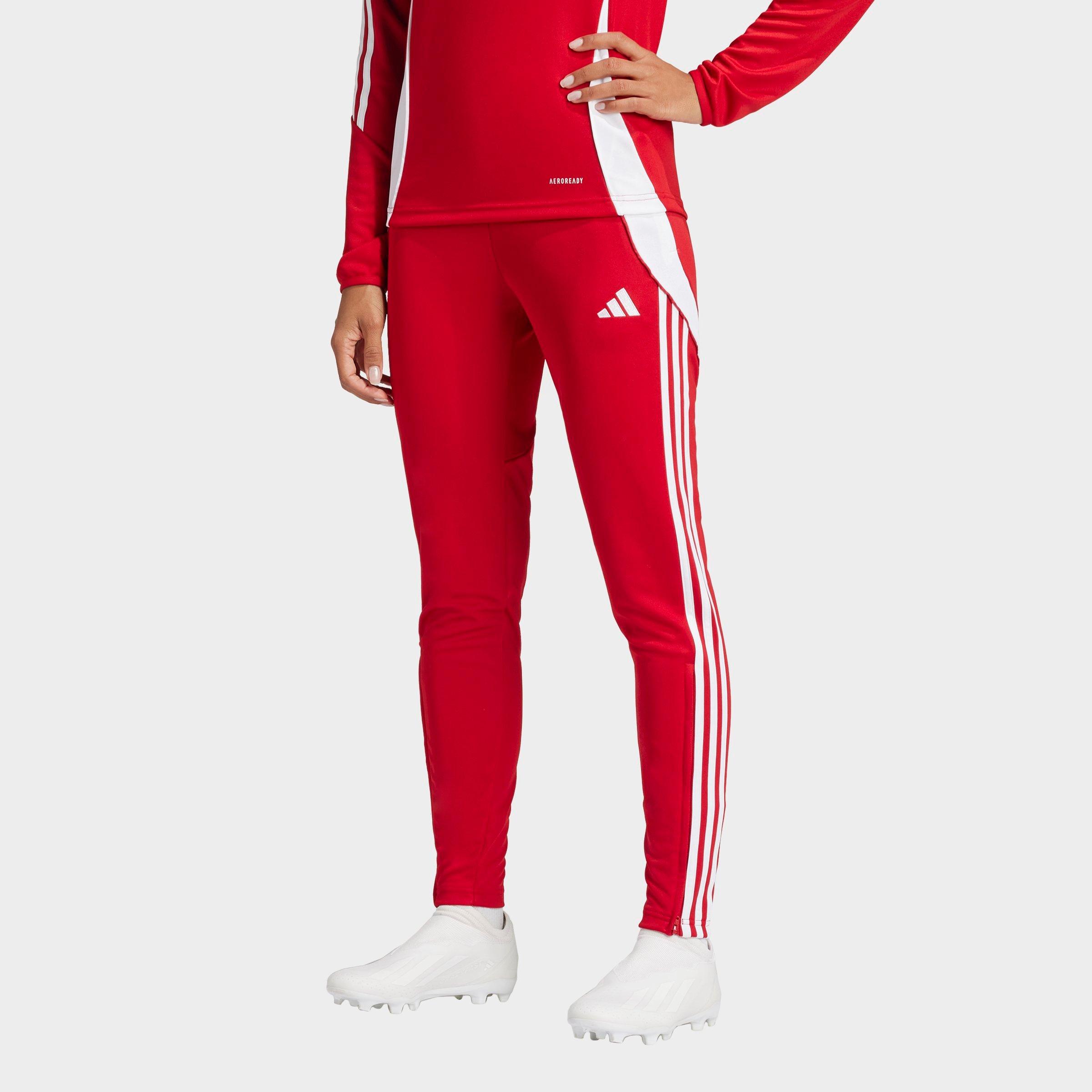 adidas Women's Tiro 24 Track Pants in Team Power Red 2/White Size: XS