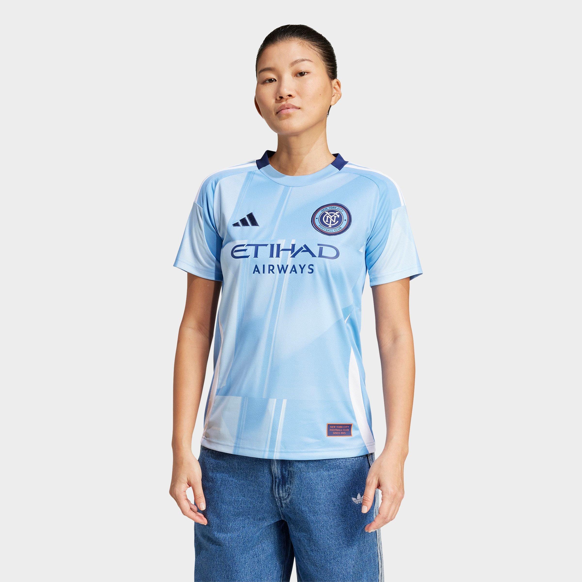 adidas Women's New York City FC 25/26 Home Jersey in Bahia Light Blue Size: Small
