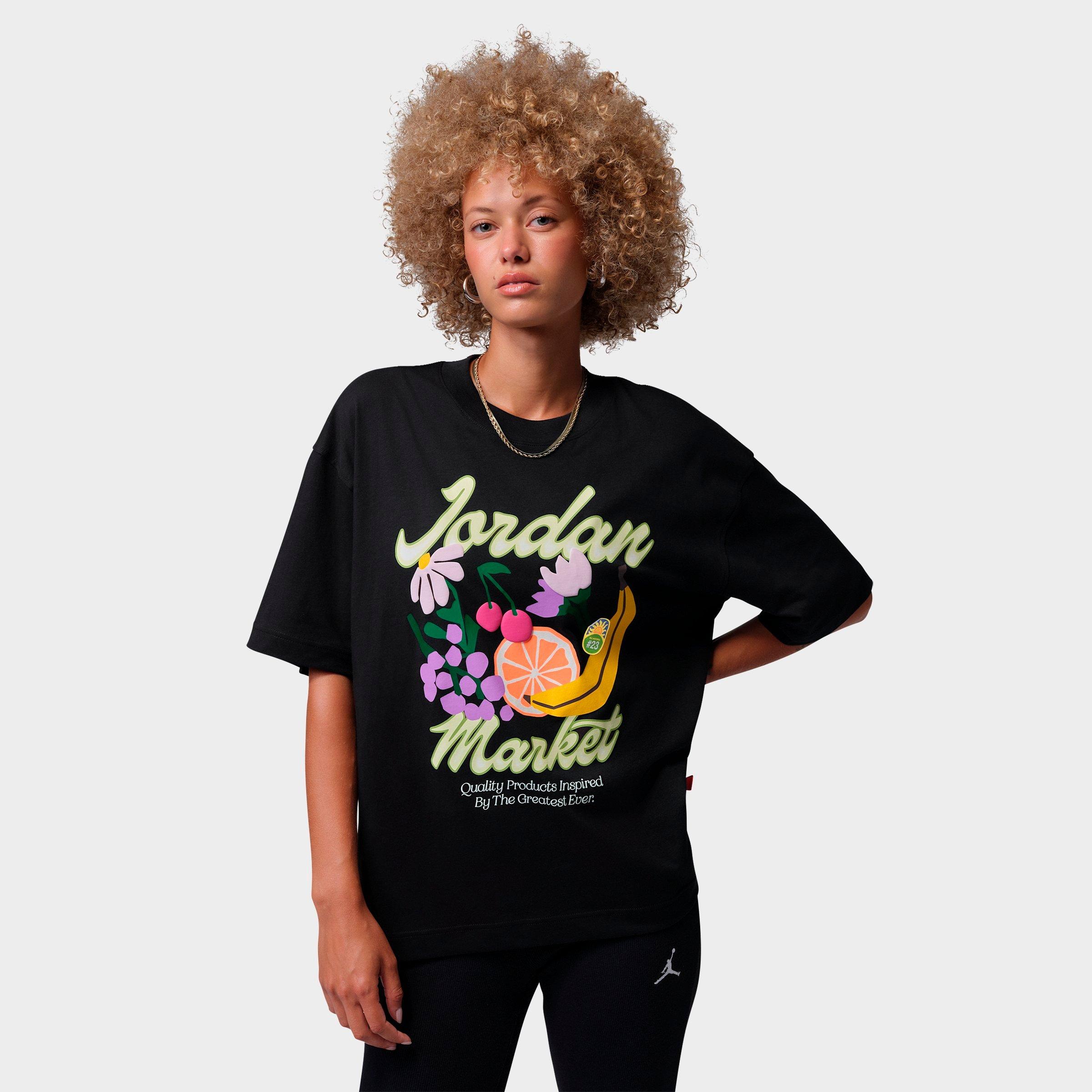 Jordan Women's Market Oversized T-Shirt in Off Noir Size: Large