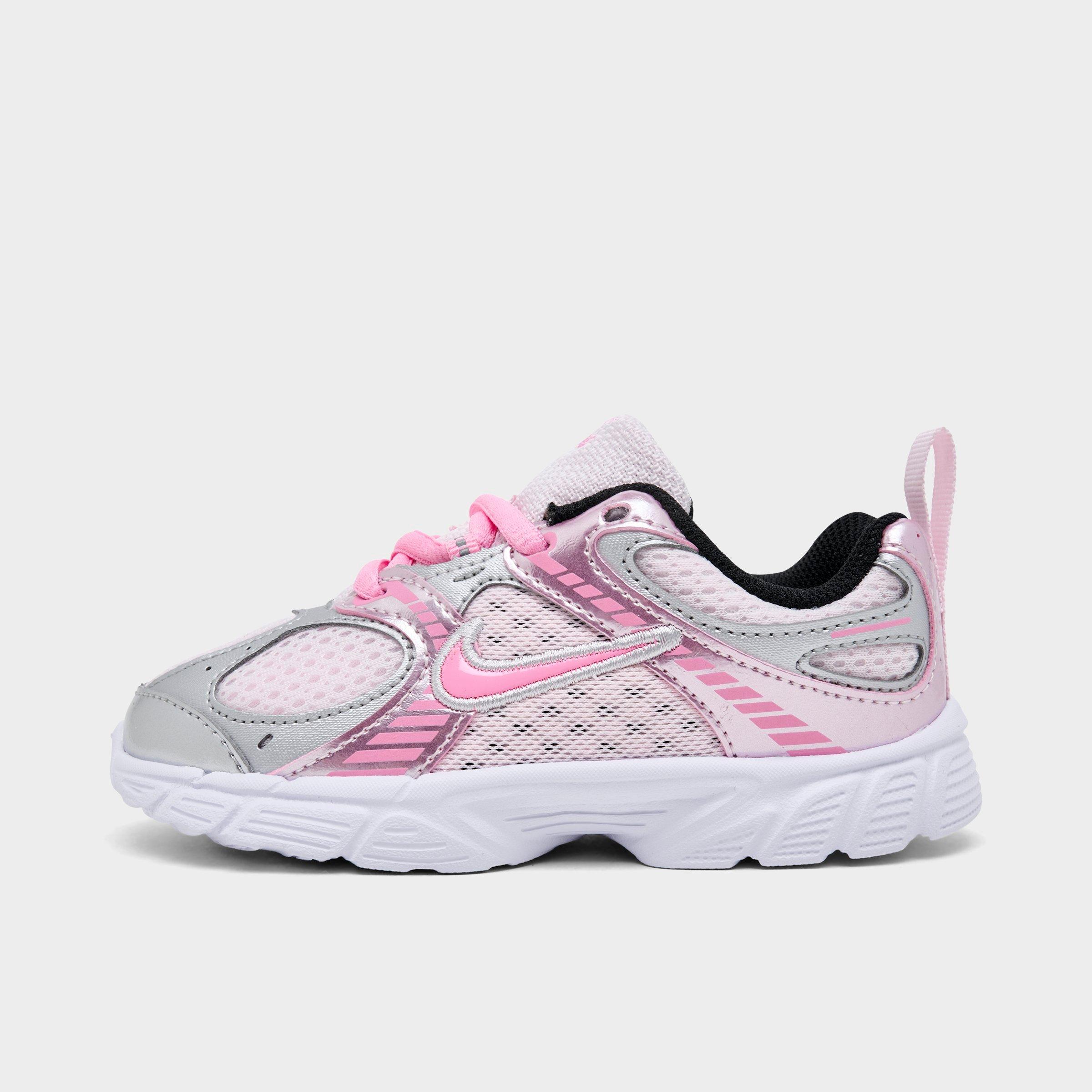 Nike Girls Infant and Toddler V5 RNR Stretch Lace Casual Shoes in Pearl Pink/Pink Rise Size: 10.0