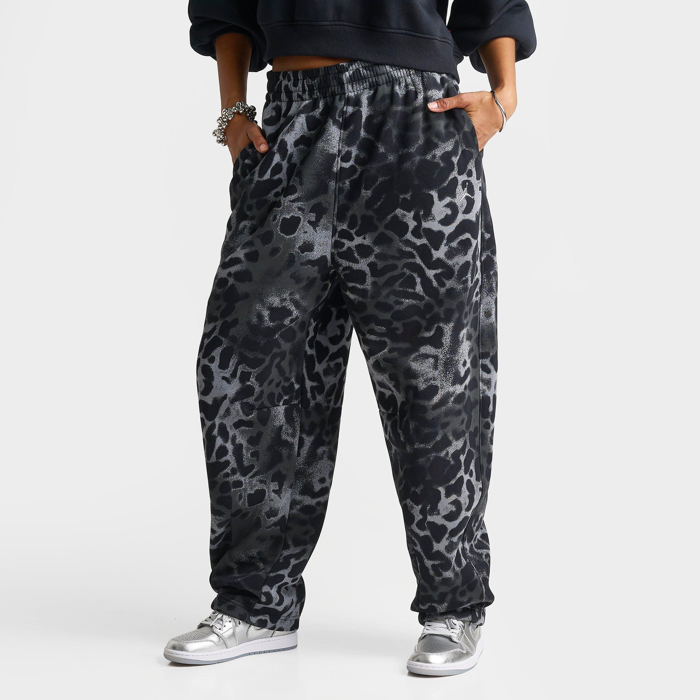 Jordan Women's Brooklyn Fleece Animal Print Wide-Leg Pants
