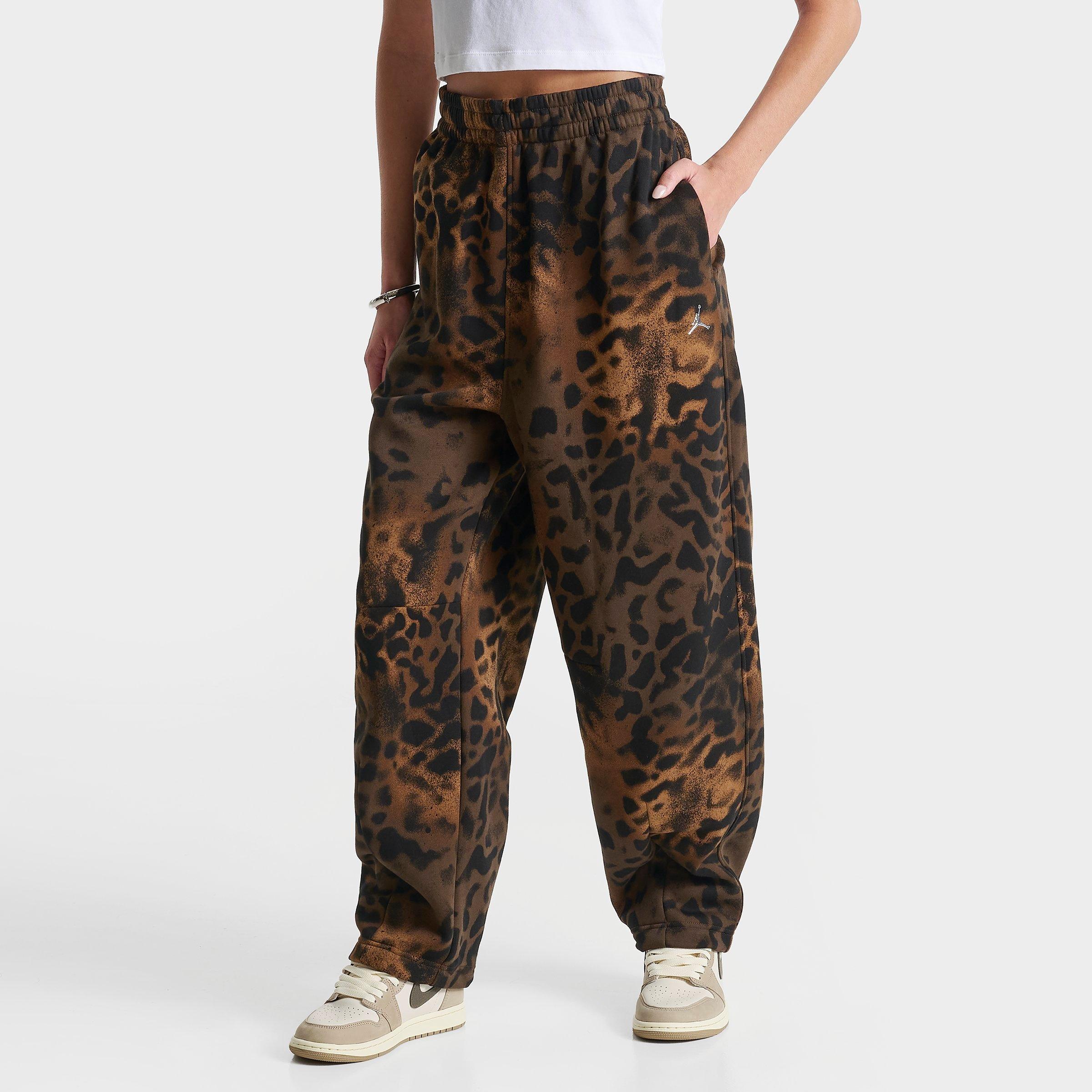 Jordan Women's Brooklyn Fleece Animal Print Wide-Leg Pants