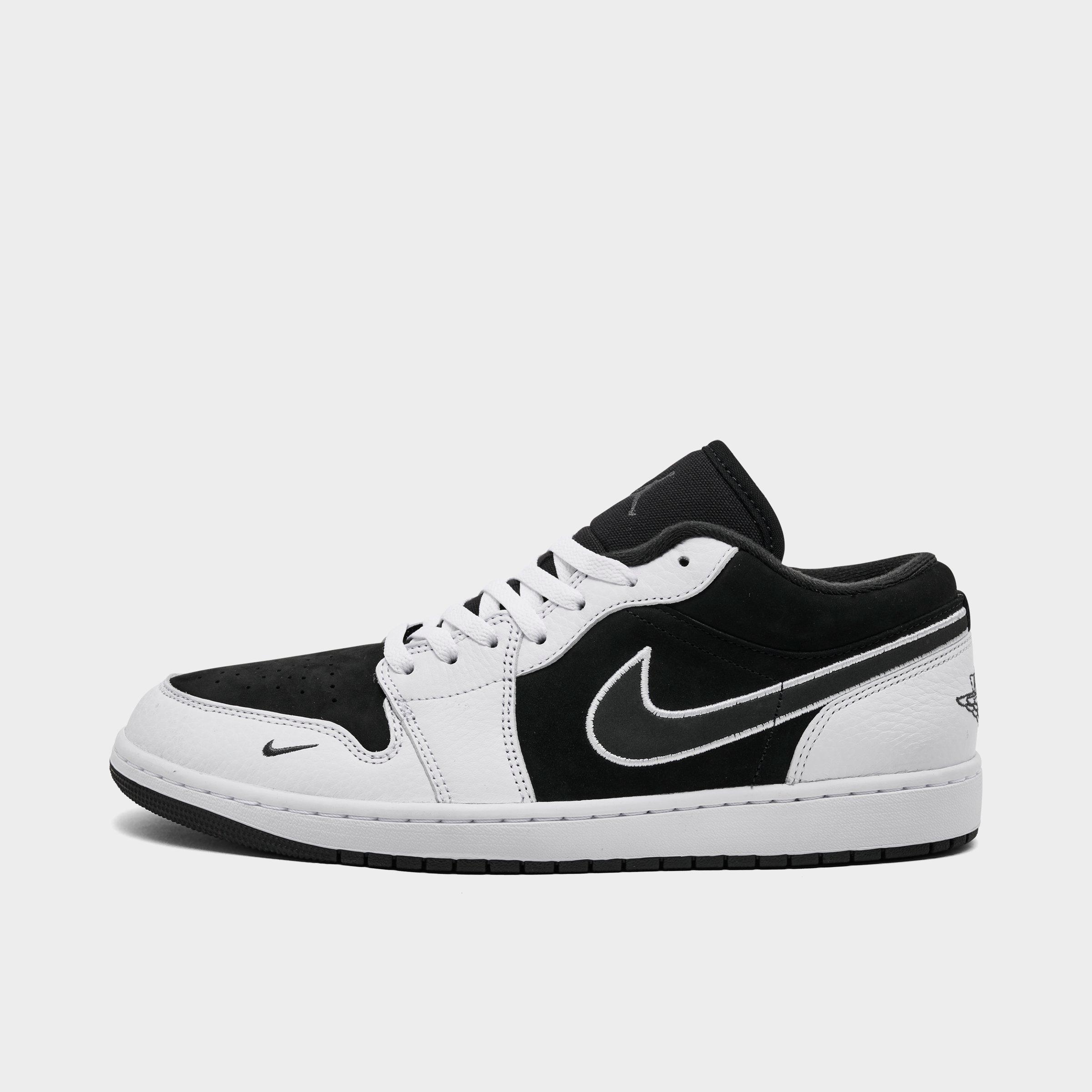 Jordan Men's Air Retro 1 Low SE Casual Shoes in Black/White/Anthracite Size: 11.0