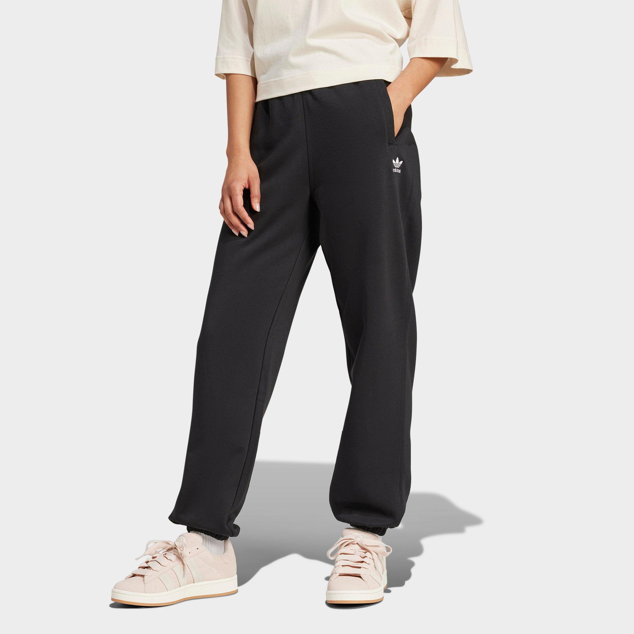 adidas Women's Originals Essentials Fleece Loose Jogger Pants in Black Size: Small