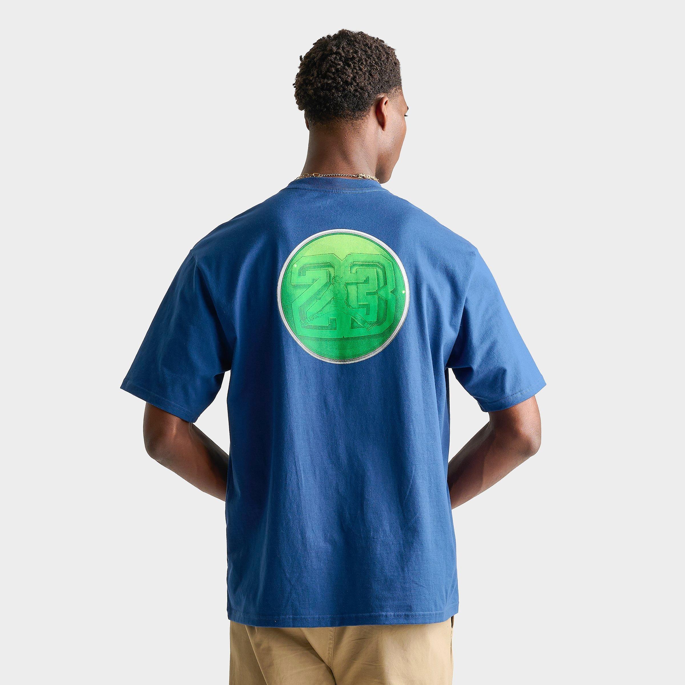 Jordan Mens 1985 AJ13 Flint T-Shirt in French Blue Size: Large