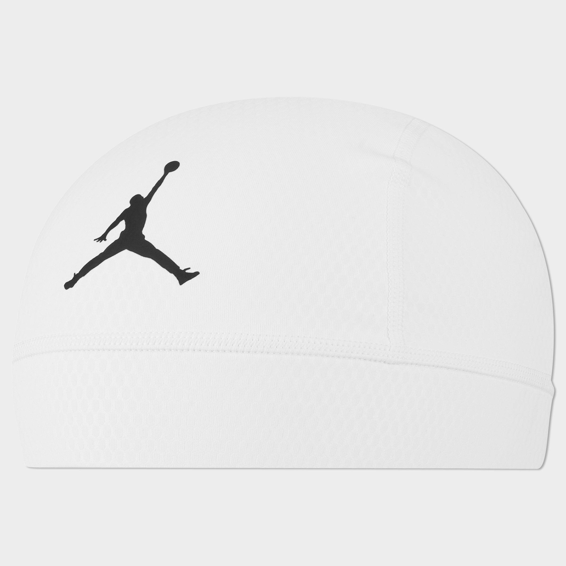 Jordan Skull Cap in White/Black