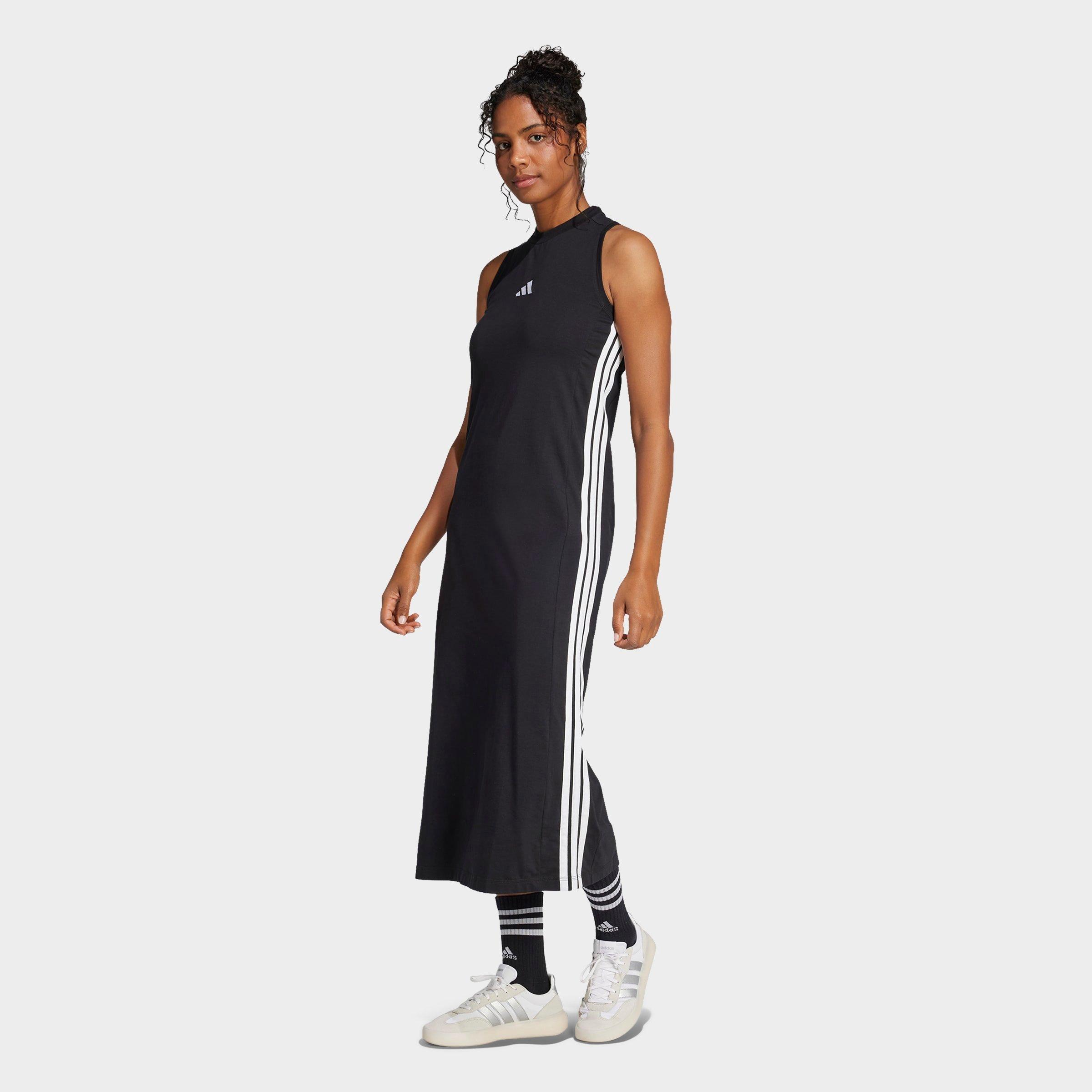 adidas Women's Essentials 3-Stripes Long Racerback Dress