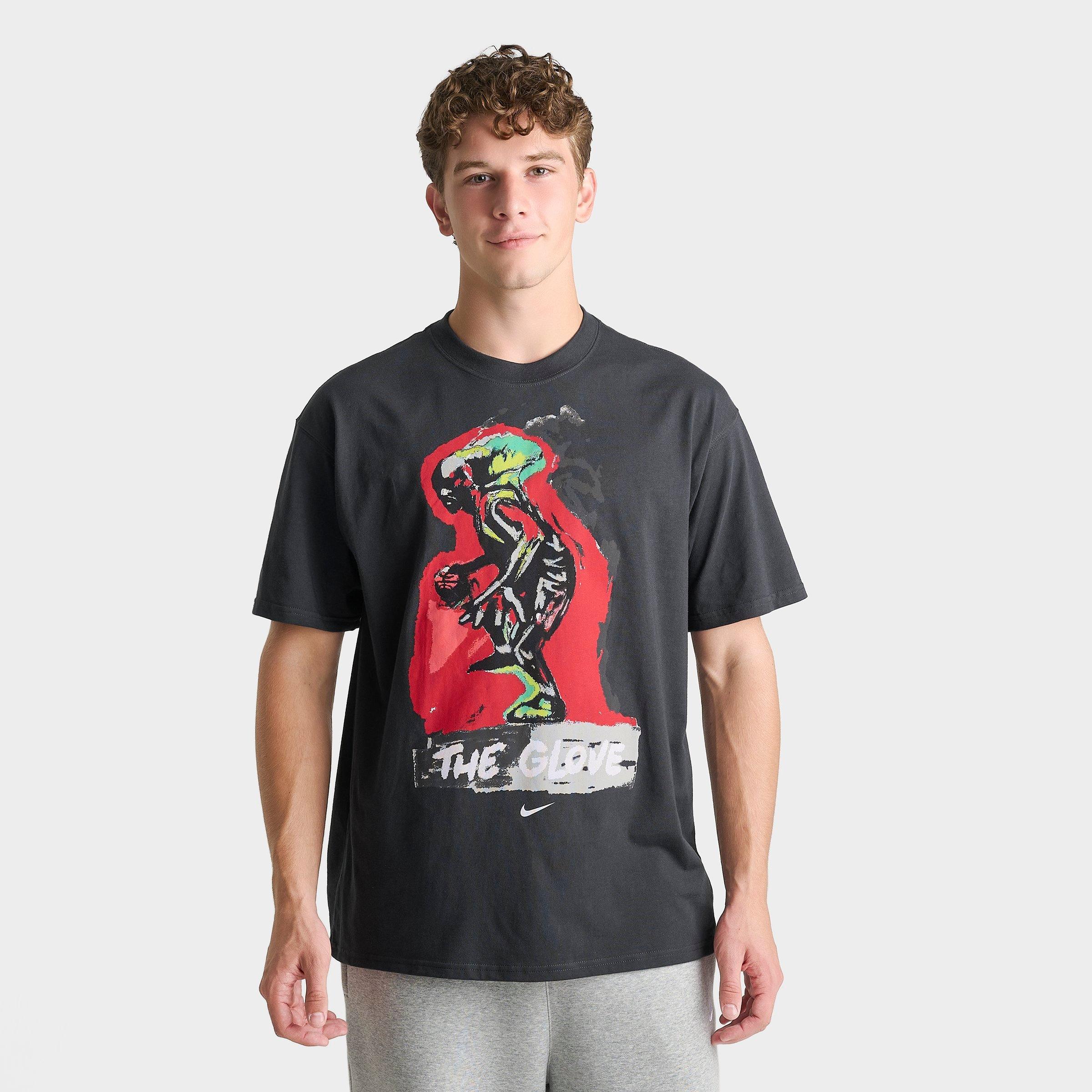 Nike Men's Sportswear Max 90 "The Glove" Short-Sleeve T-Shirt in Off Noir Size: Small