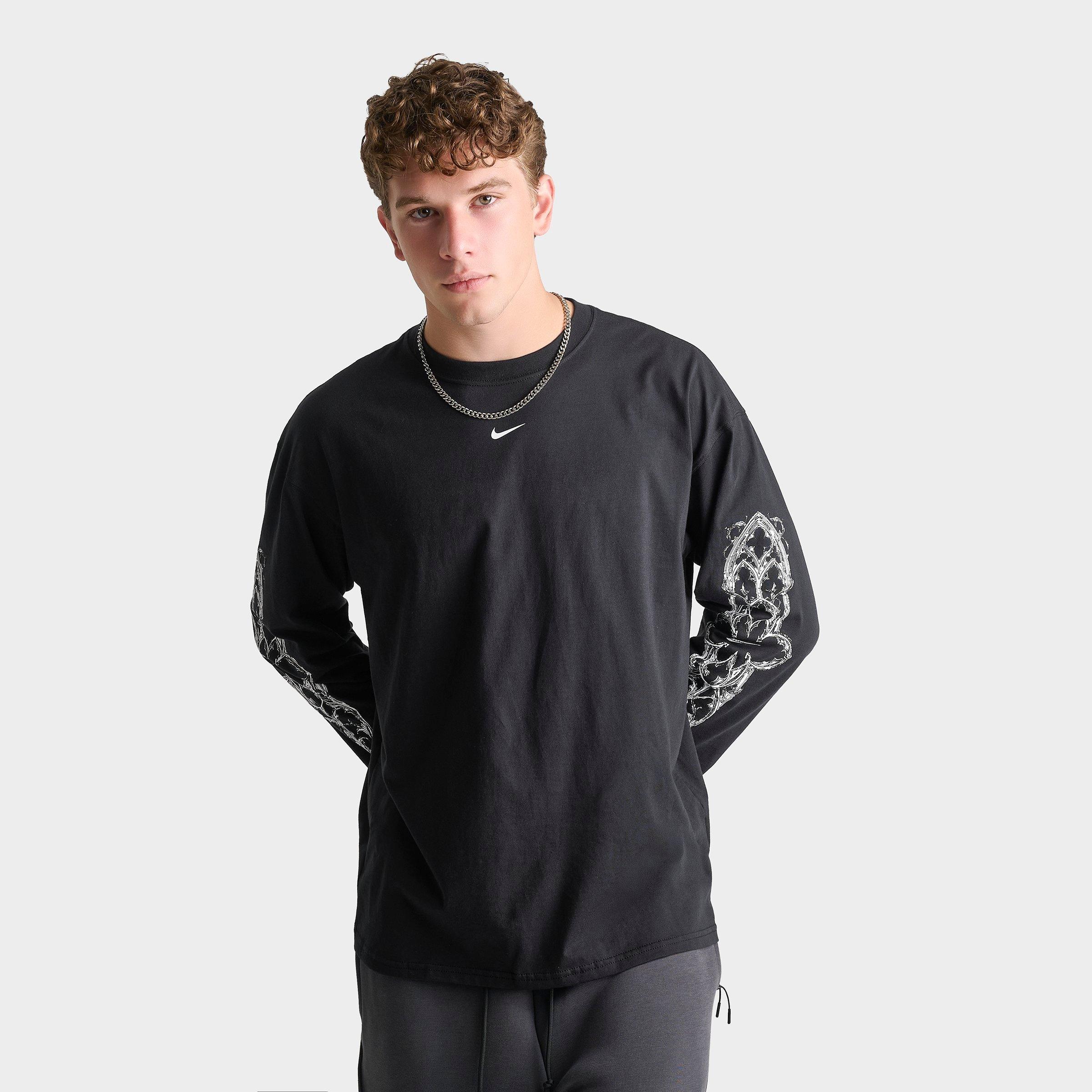 Nike Men's Sportswear Max 90 Neo Long-Sleeve T-Shirt in Black Size: 2XL