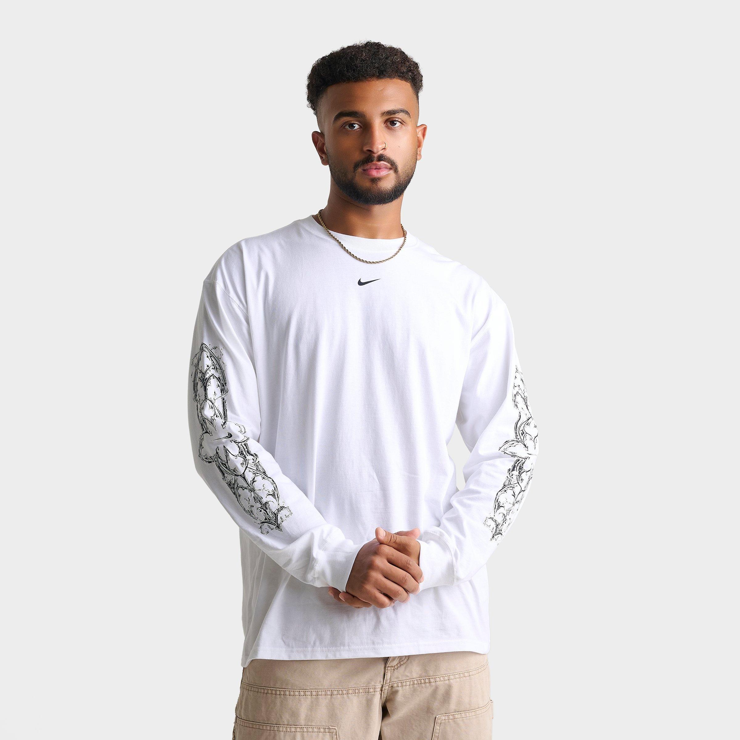 Nike Men's Sportswear Max 90 Neo Long-Sleeve T-Shirt in White Size: Large