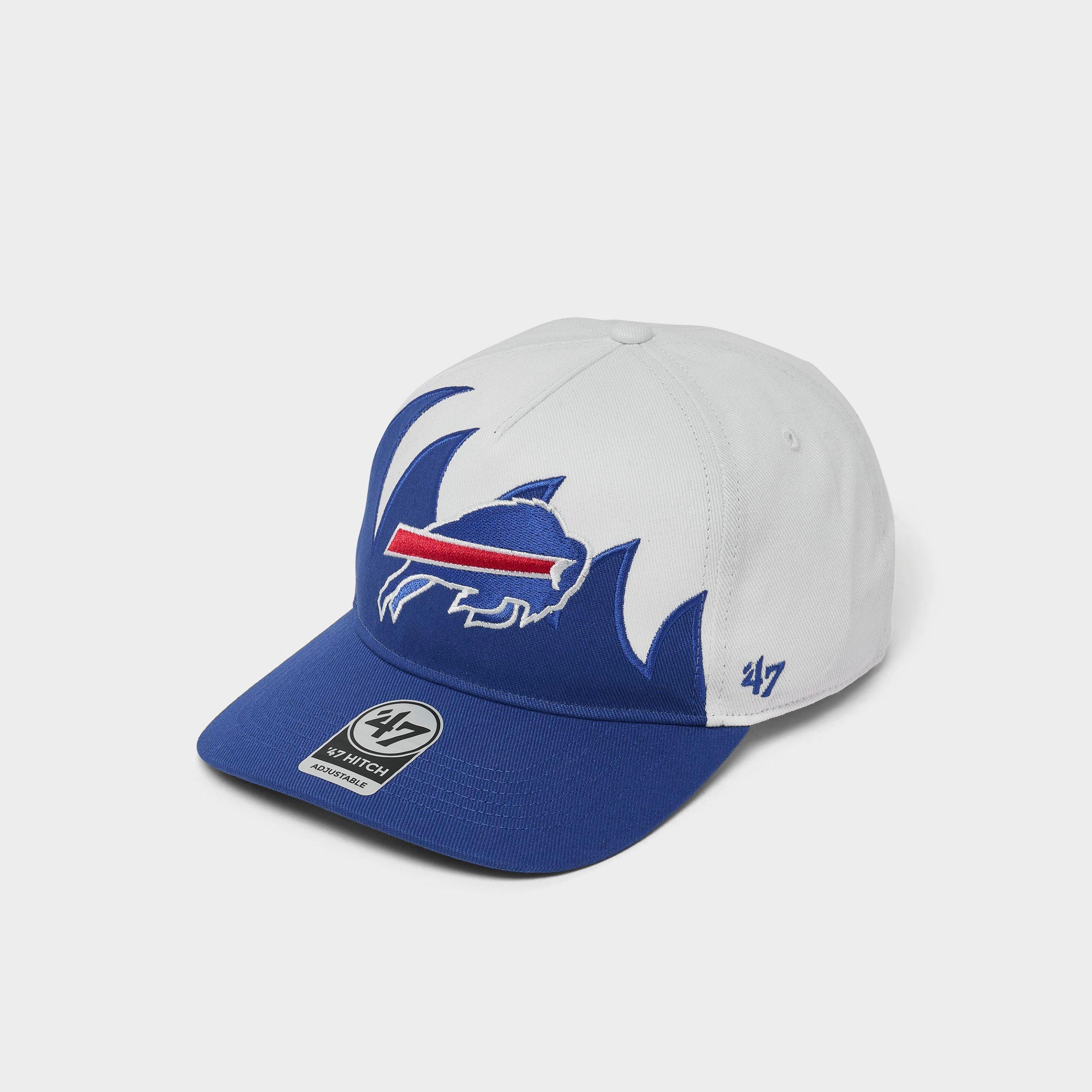 47 Brand '47 Buffalo Bills NFL HITCH Jagged Snapback Hat in White/Blue
