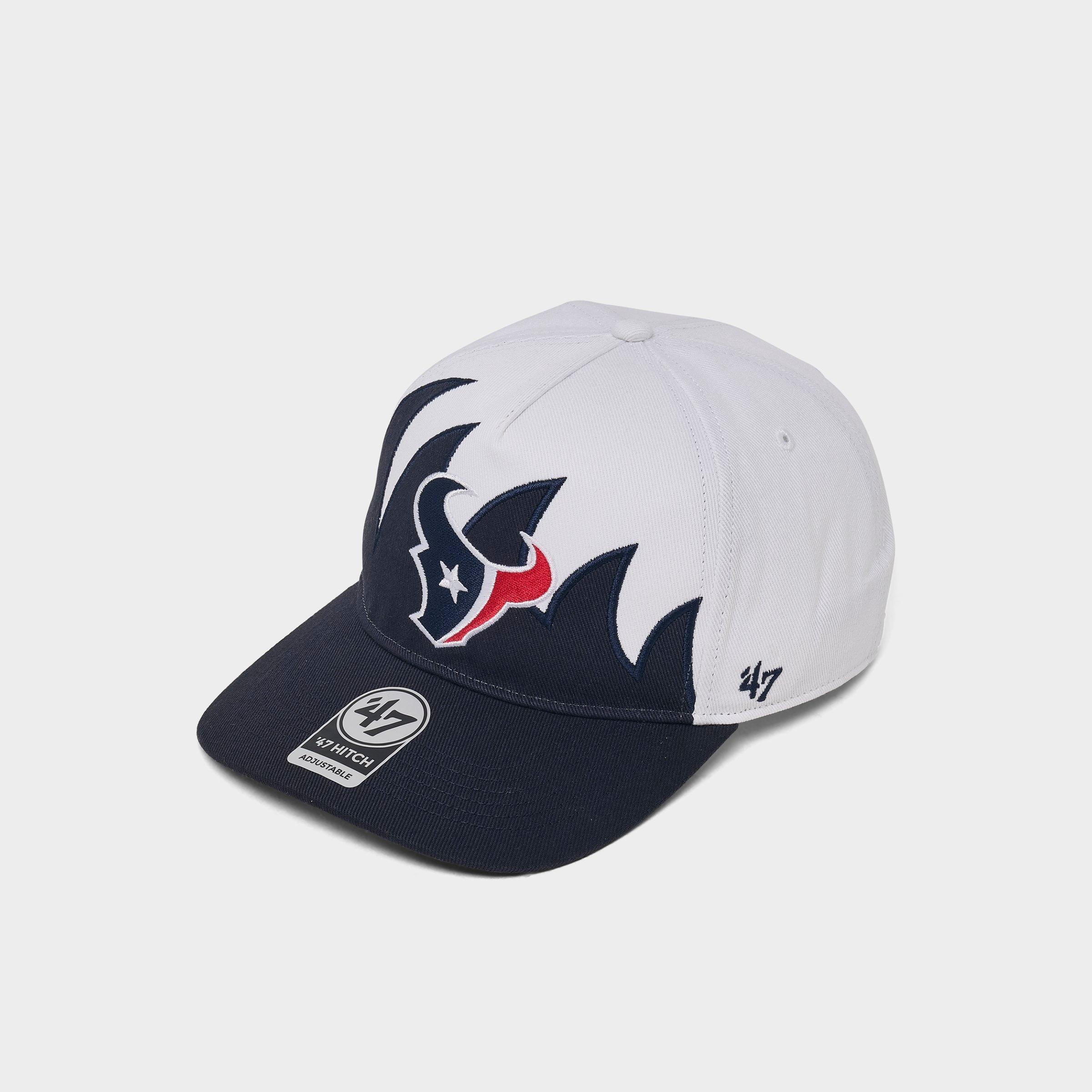 47 Brand '47 Houston Texans NFL HITCH Jagged Snapback Hat in White/Navy