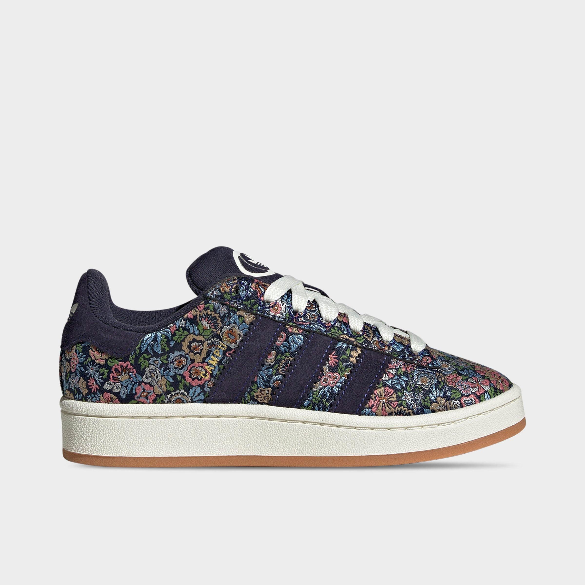 adidas Big Kids Originals x Liberty London Campus 00s Casual Shoes in Supplier Colour/Off White/Supplier Colour Size: 3.5