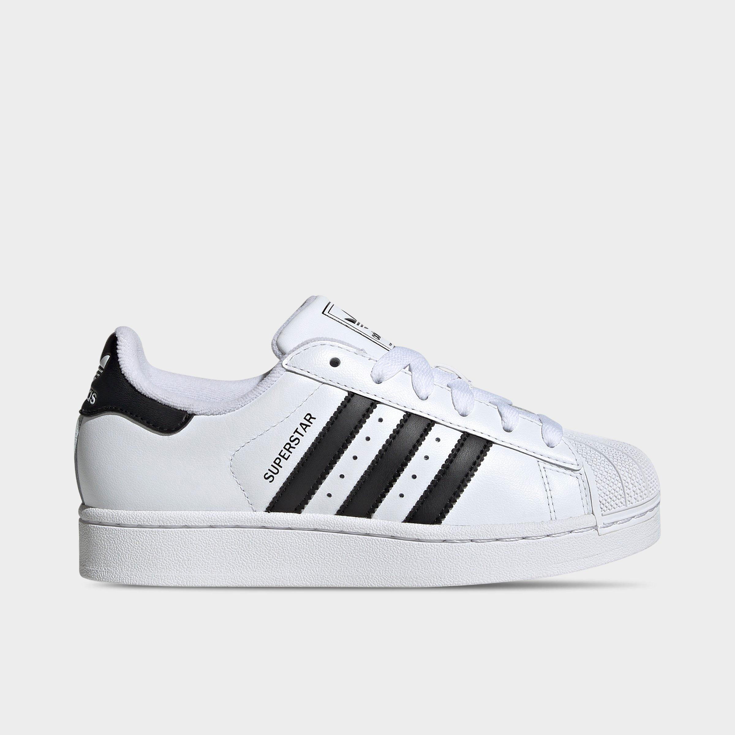 adidas Big Kids Originals Superstar II Casual Shoes in Cloud White/Core Black/Cloud White Size: 3.5