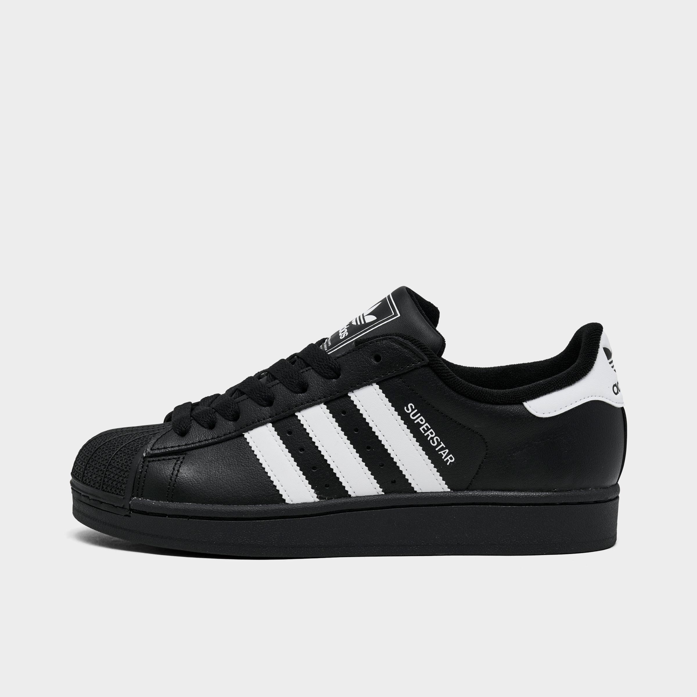 adidas Big Kids Originals Superstar II Casual Shoes in Black/White Size: 3.5
