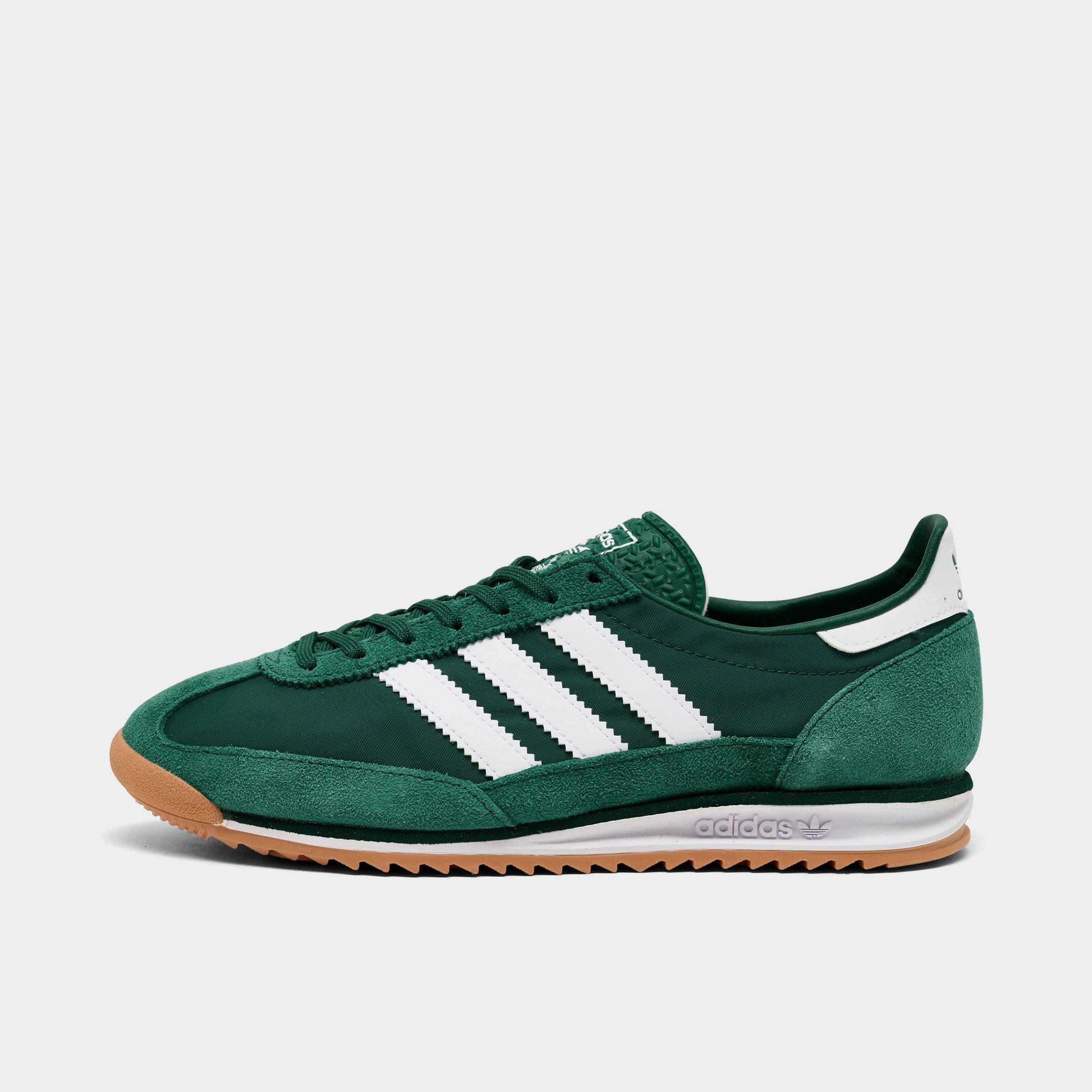 adidas Women's Originals SL 72 Casual Shoes in Collegiate Green/Cloud White/Off White Size: 9.0