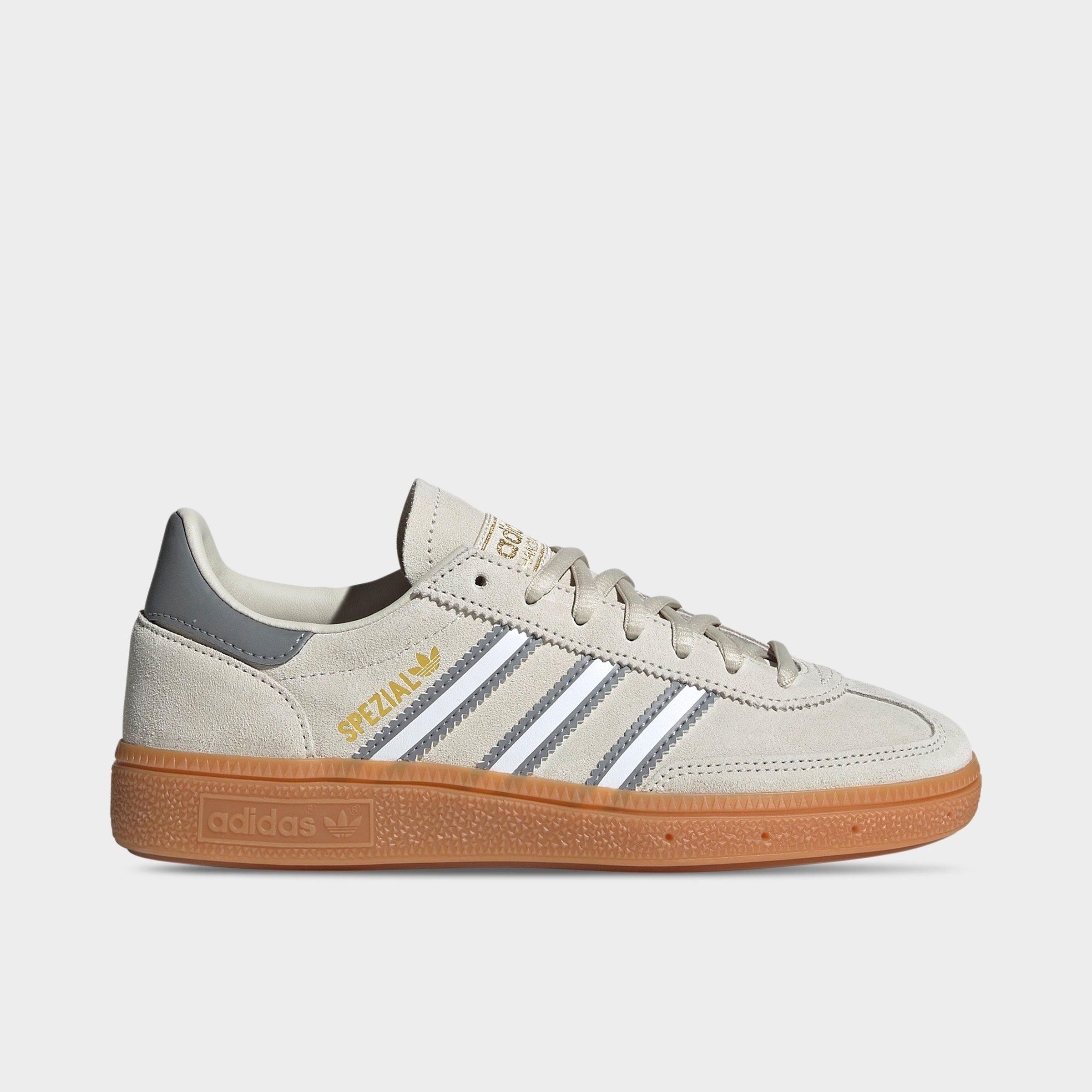 adidas Big Kids Originals Handball Spezial Casual Shoes in Alumina/Footwear White/Grey Three Size: 5.0