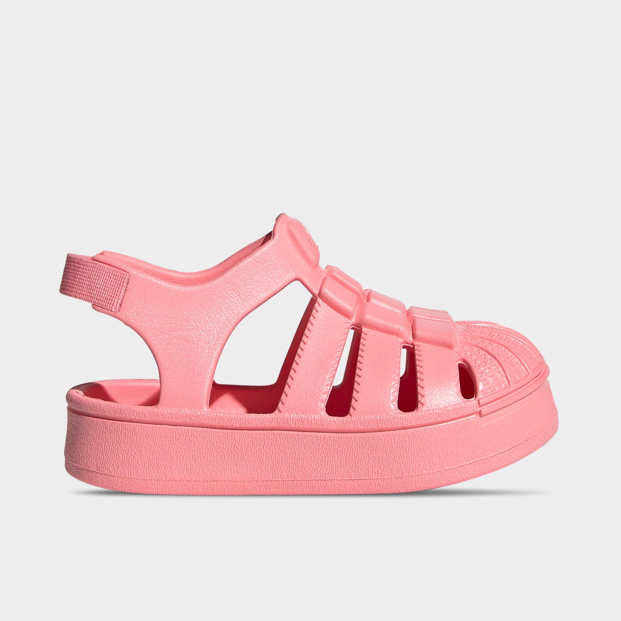 adidas Infant Originals Superstar Sandals in Semi Pink Spark/Semi Pink Spark/Semi Pink Spark Size: 9