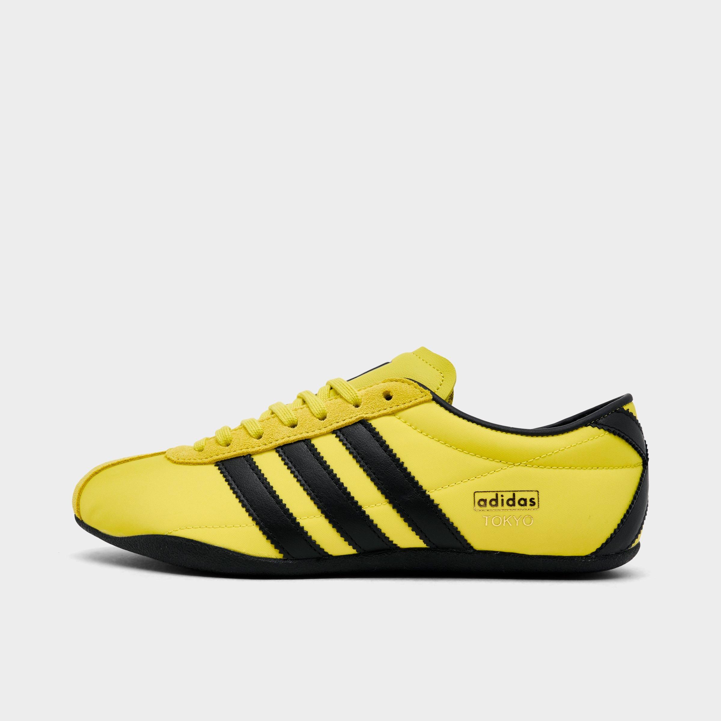 adidas Women's Originals Tokyo Casual Shoes in Pure Sulfur/Dark Brown/Gold Metallic Size: 5.0