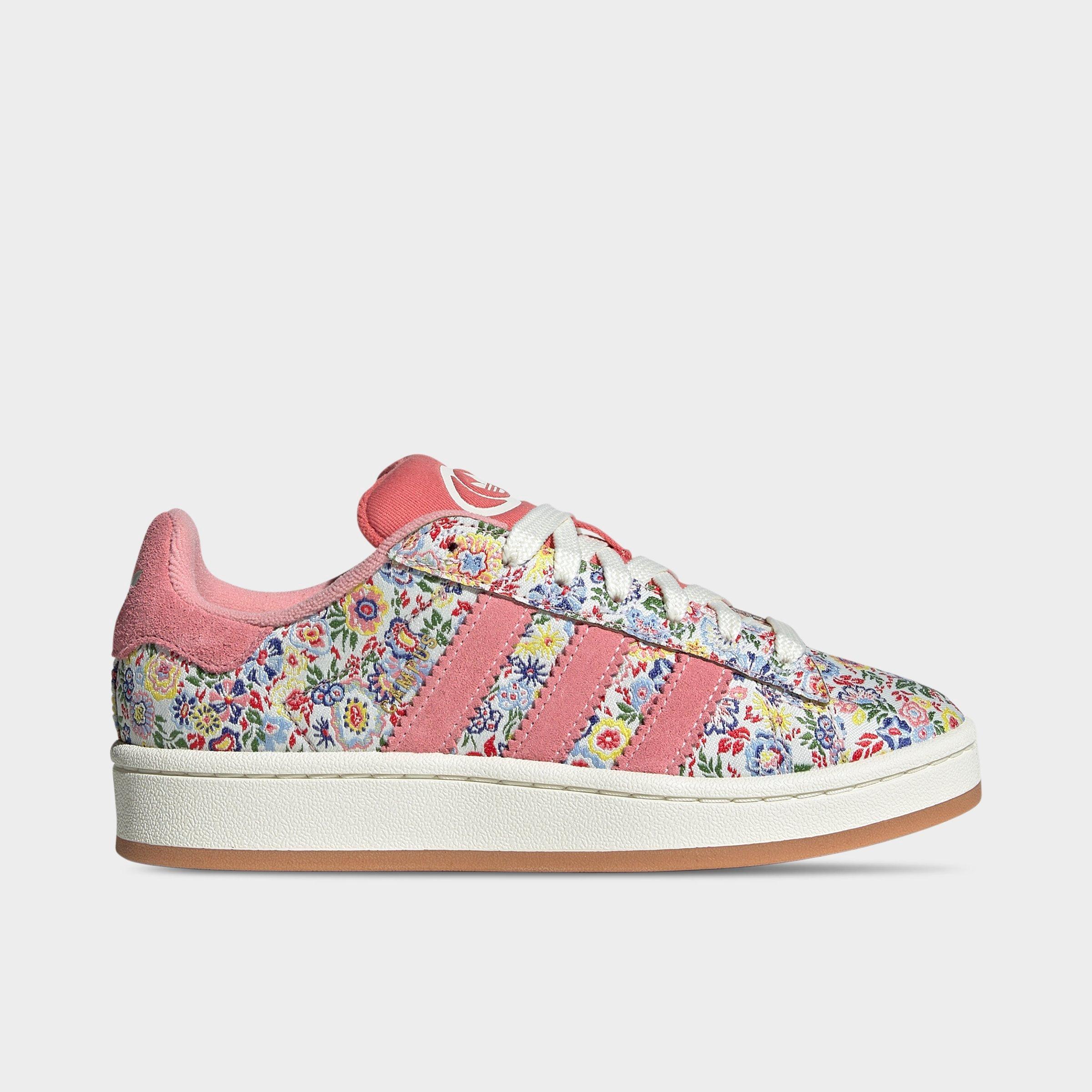 adidas Big Kids Originals x Liberty London Campus 00s Casual Shoes in Off White/Gum 2 Size: 3.5