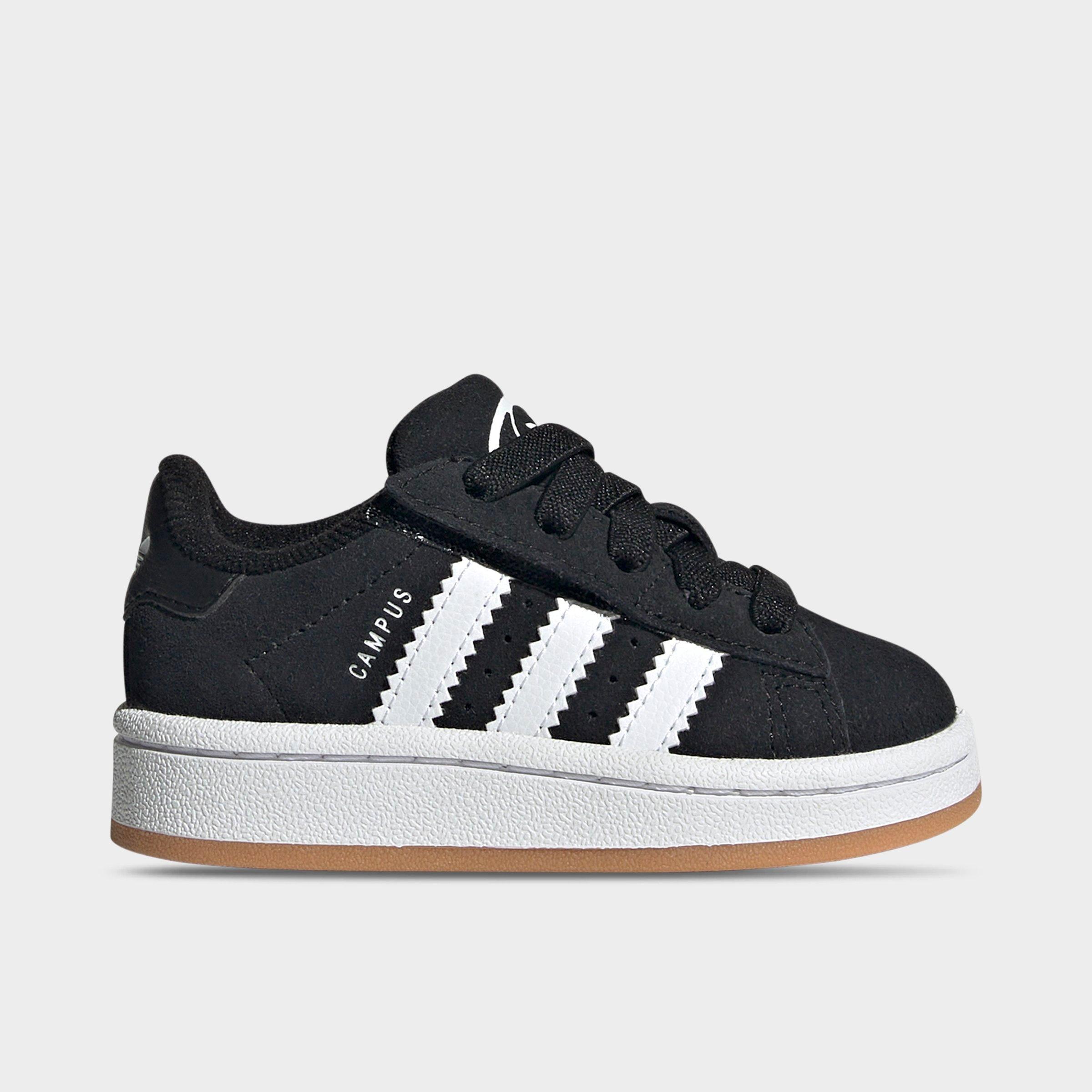 adidas Kids Toddler Originals Campus 00s Comfort Closure Stretch Lace Casual Shoes in Black/White/Gum Size: 4