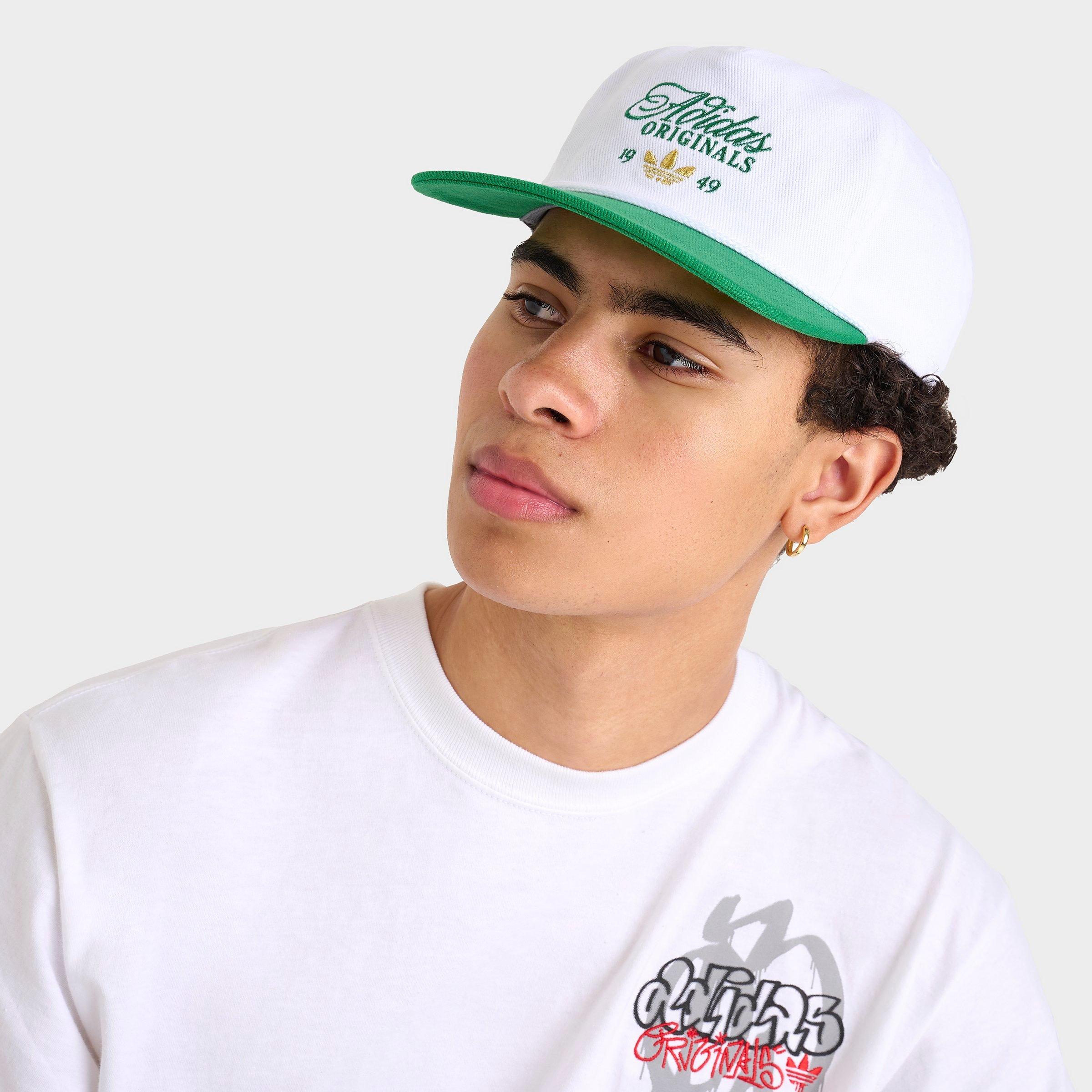 adidas Originals Masterpiece Strapback Hat in White/Green