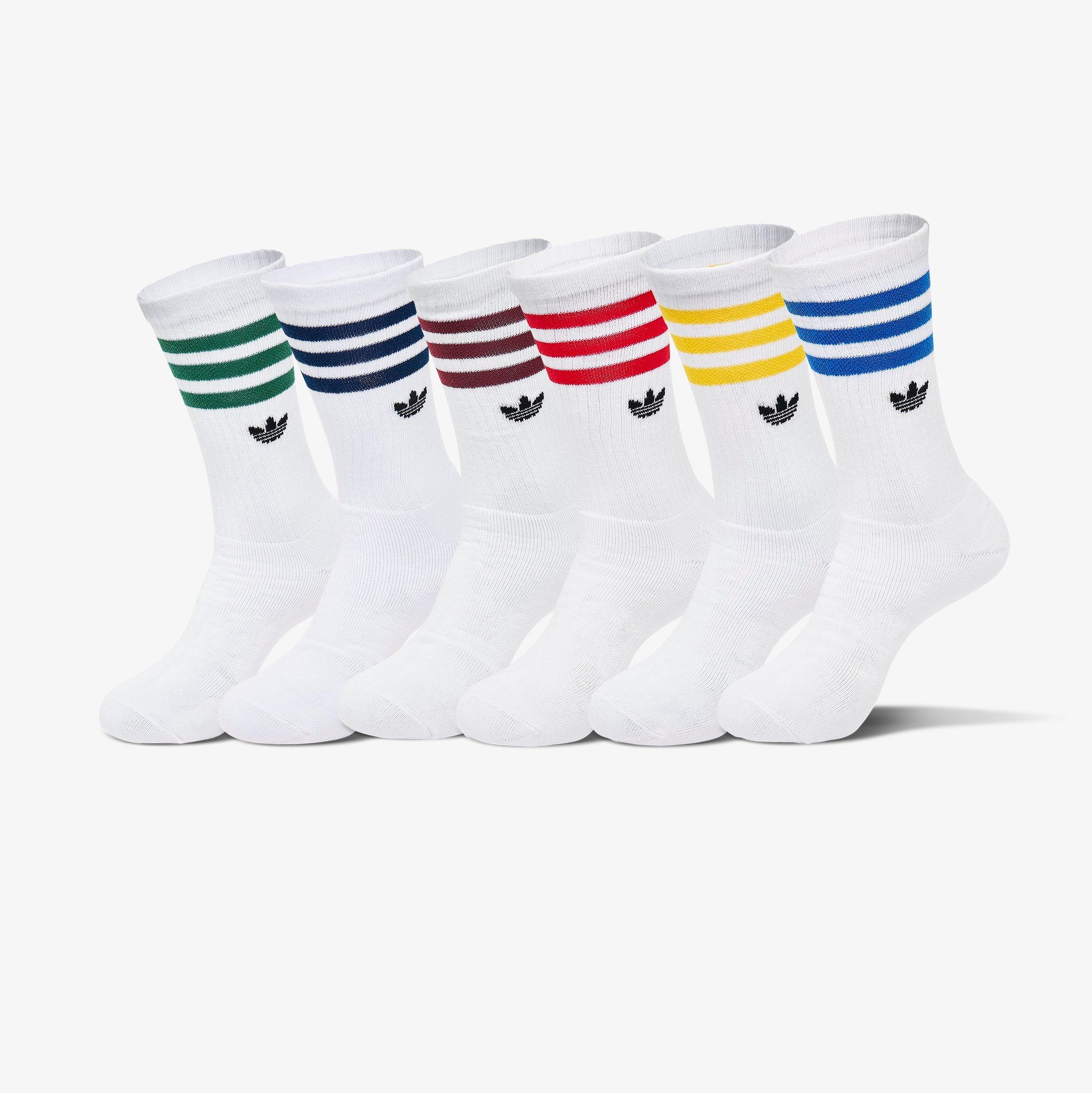 adidas Originals Trefoil Crew Socks (6-Pack) Size: Medium