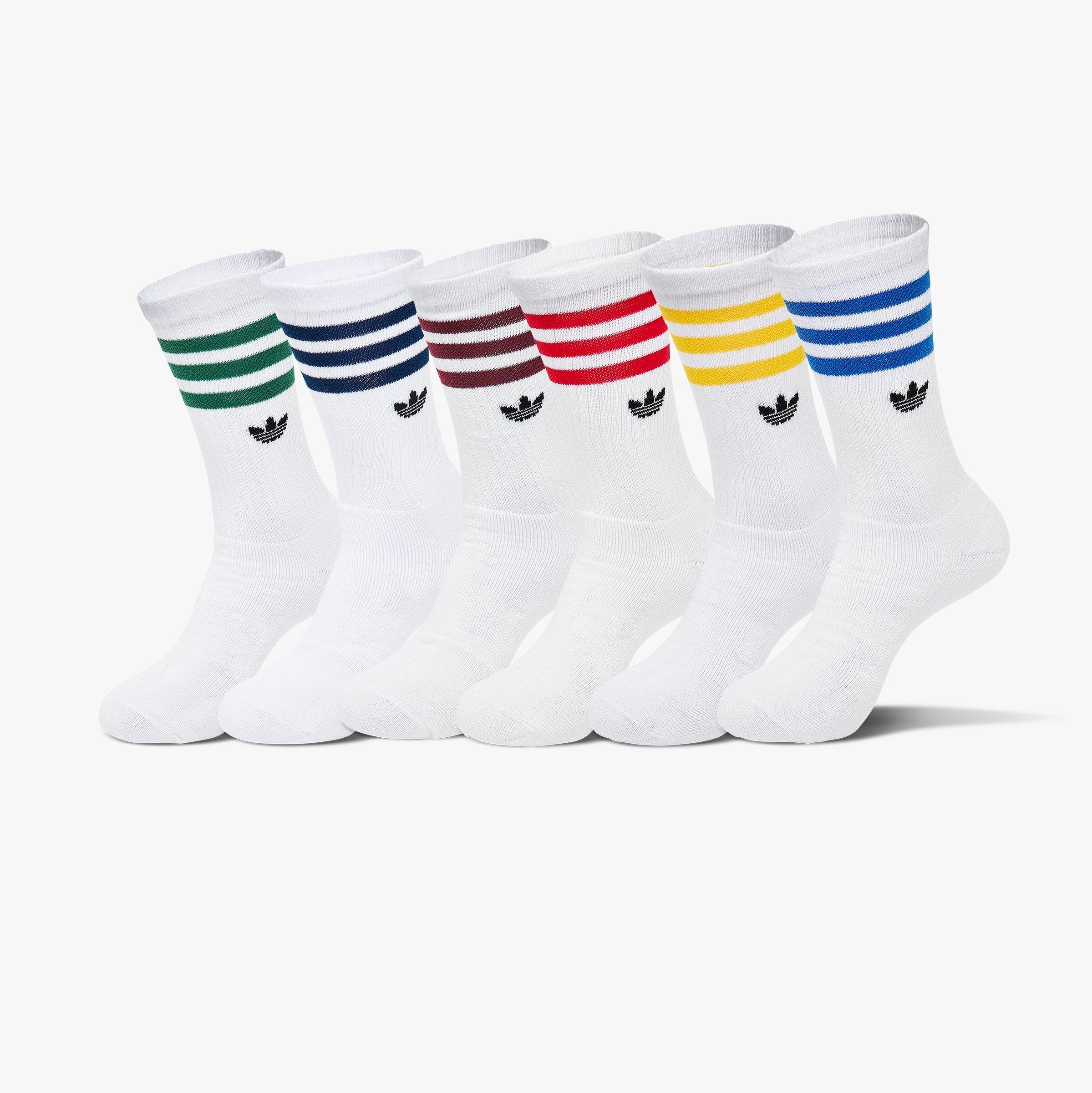 adidas Originals Trefoil Crew Socks (6-Pack) Size: Large