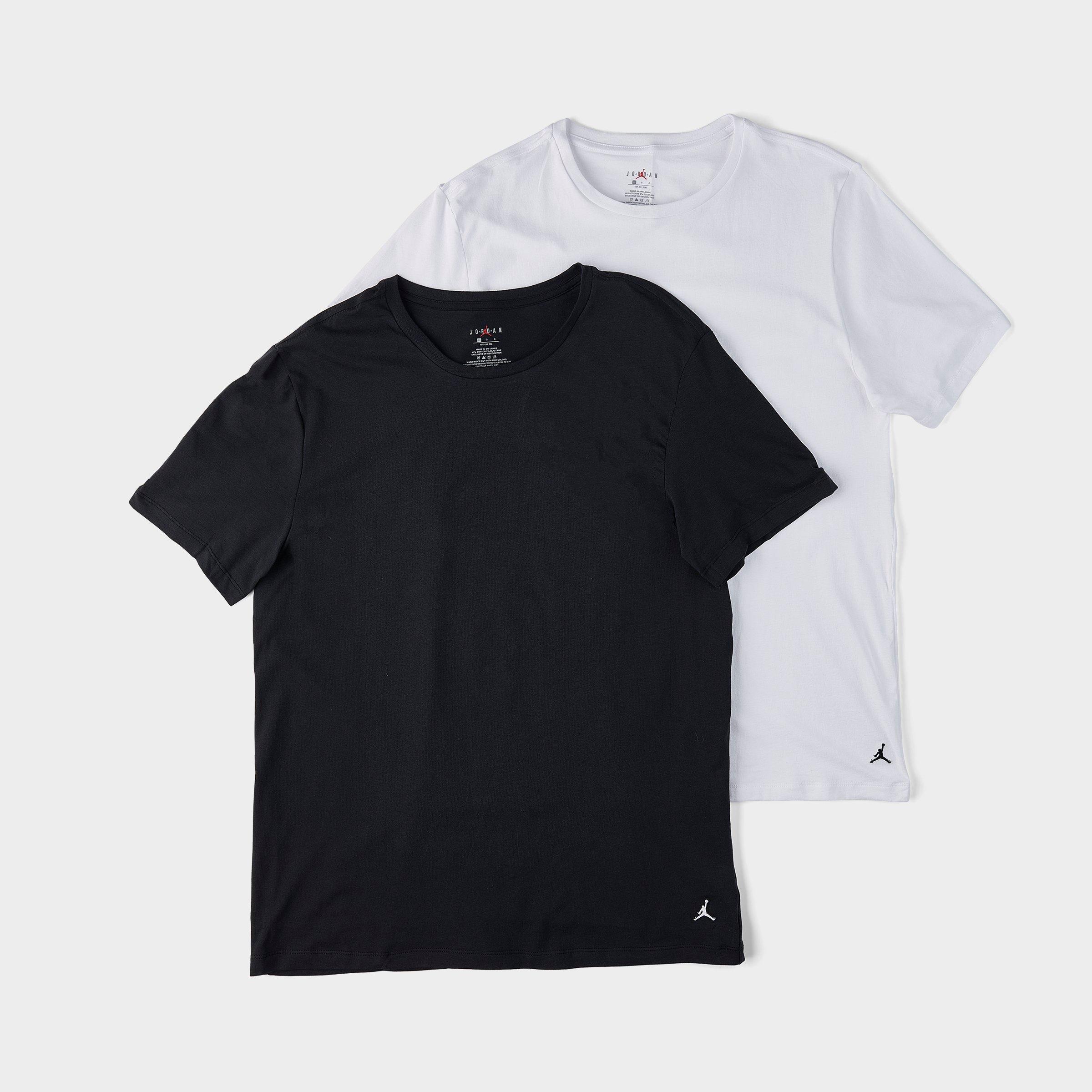 Jordan Men's Flight Base T-Shirt (2-Pack) in Black/White Size: XL