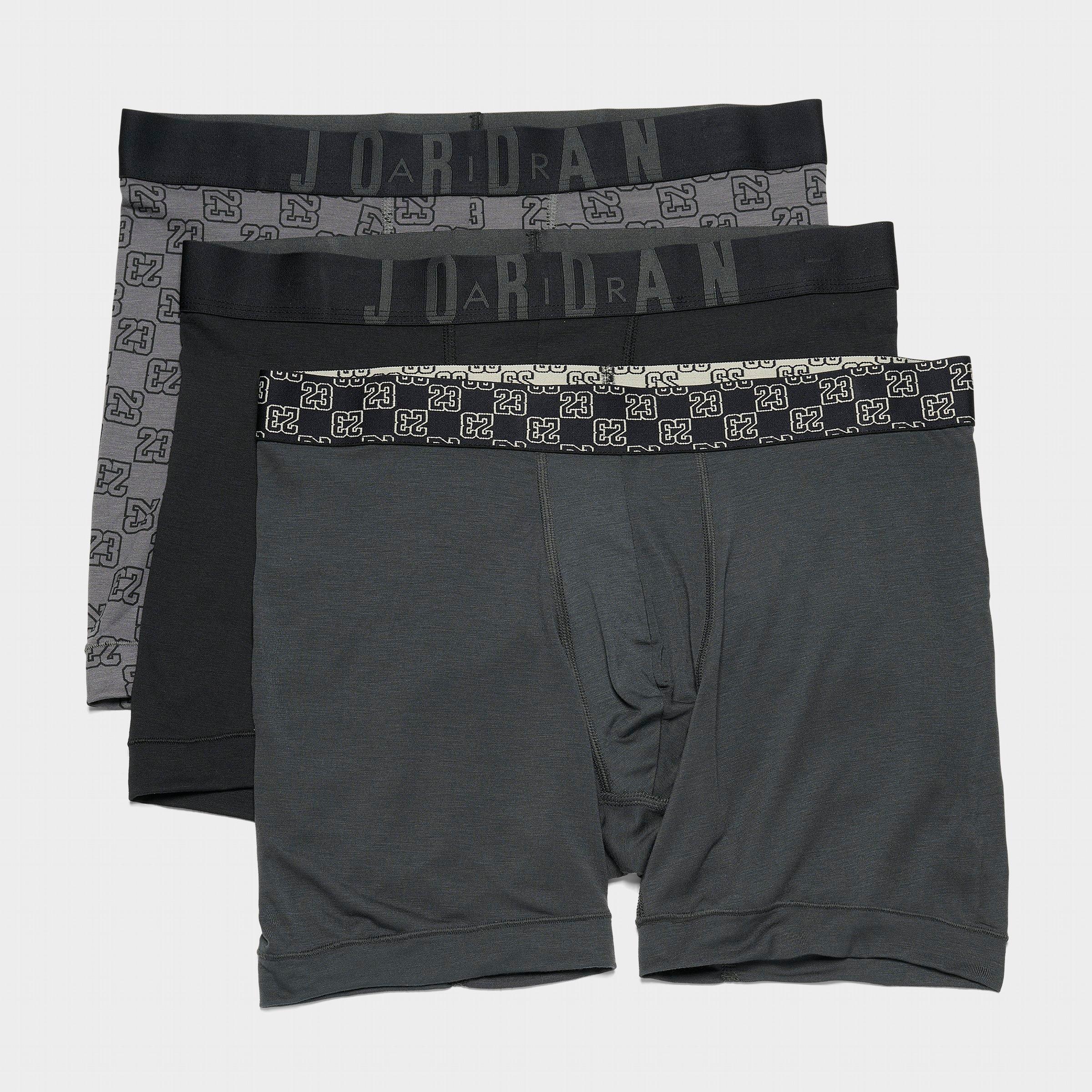 Jordan Men's Flight Modal Monogram Boxer Briefs (3-Pack) in Black Size: XL