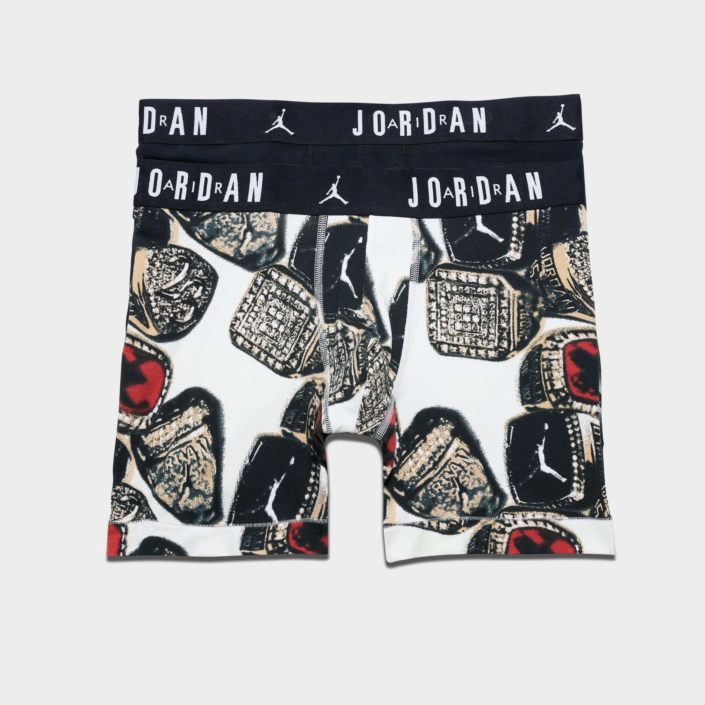 Jordan Men's MVP Rings Boxer Briefs (2-Pack) in Red/Black Size: XL
