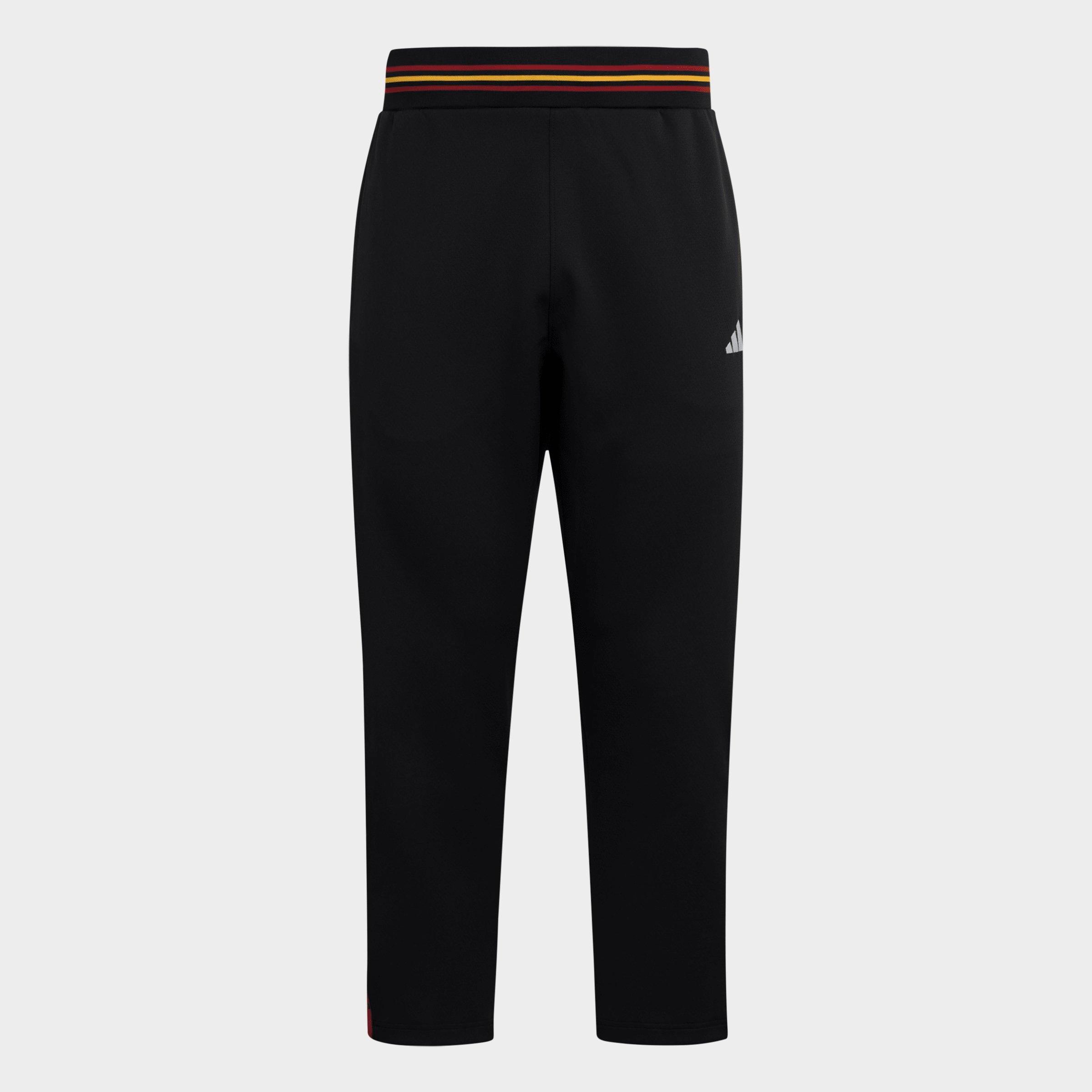 adidas Men's Louisville Cardinals Basketball Pants in Black/Team Power Red Size: Small