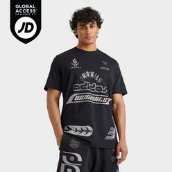 【adidas】M GRAPHIC TEE(ADILENIUM3) WHITE 国内発送 Adidas Originals A.D.I.D.A.S. Graphic T-Shirt White Men's