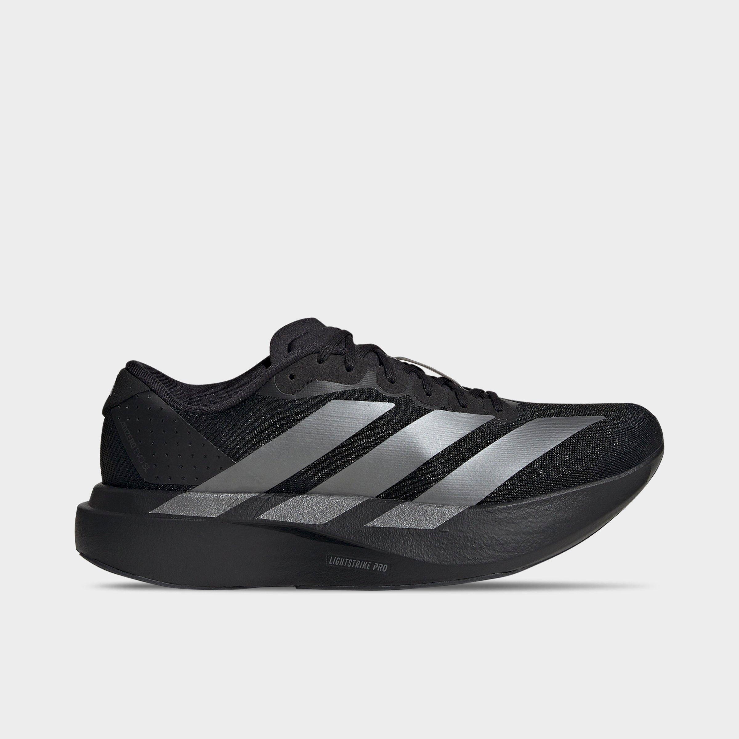 adidas Women's adiZero EVO SL Running Shoes in Core Black/Iron Metallic/Core Black Size: 6.0